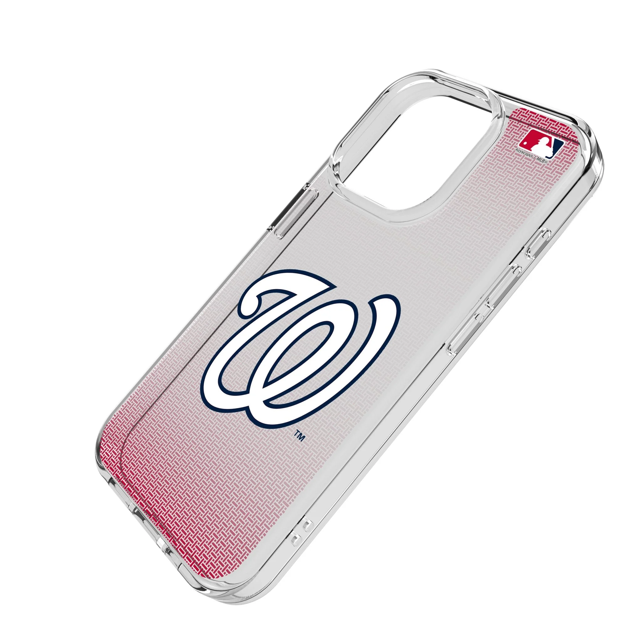 Washington Nationals Linen Clear Phone Case for Apple iPhone - Image 2
