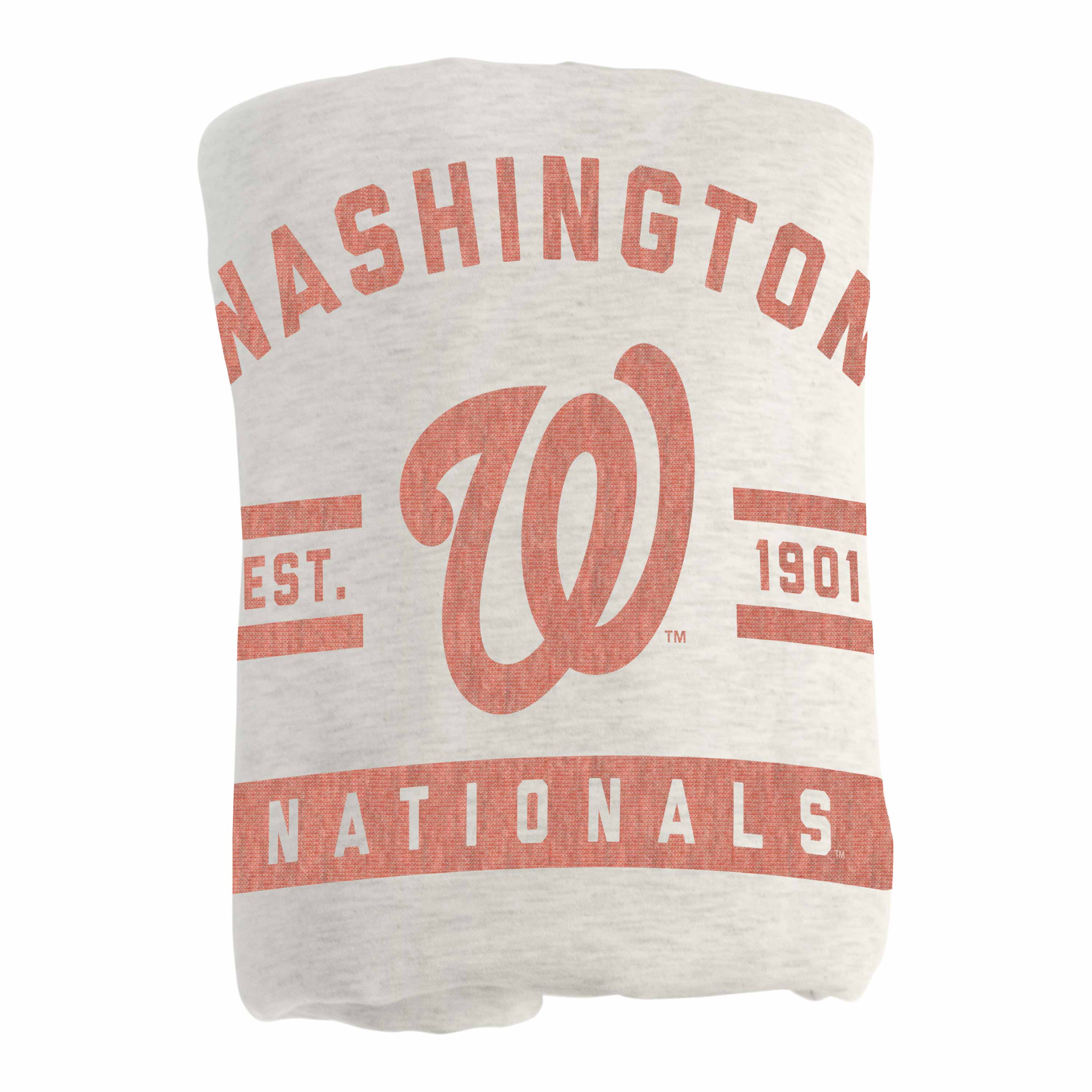 Washington Nationals Oatmeal Sweatshirt Blanket - Image 3