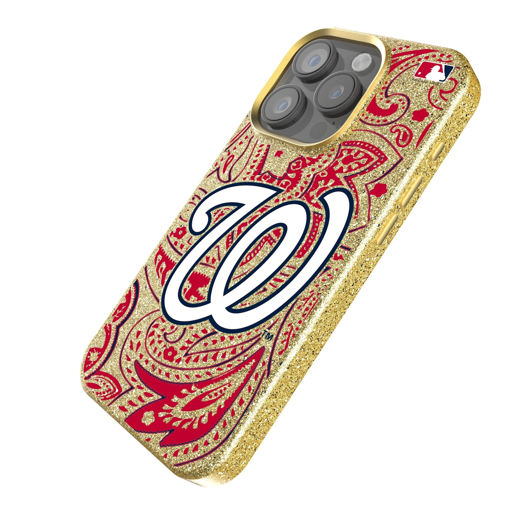 Washington Nationals Paisley Bling Phone Case - Image 2