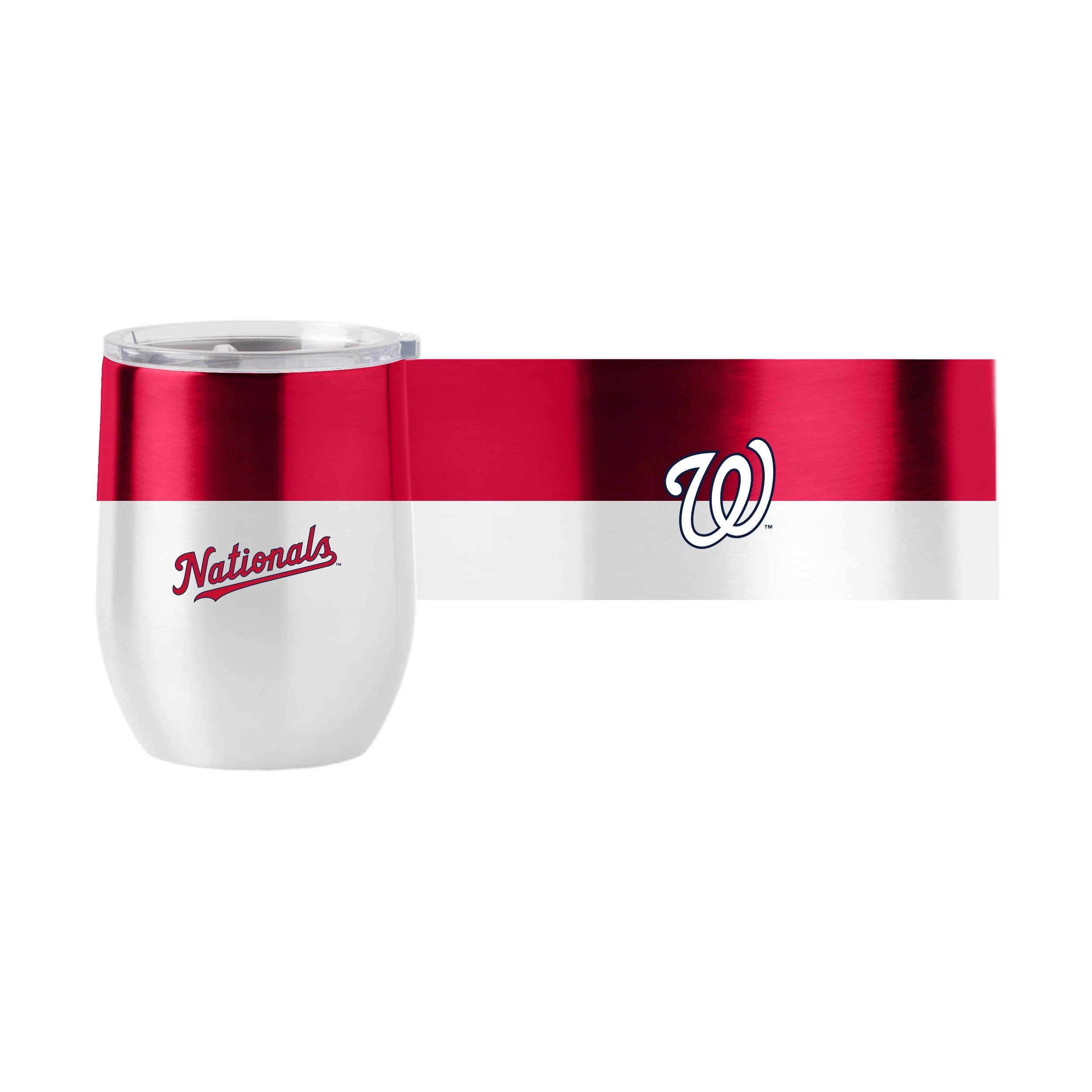 Washington Nat'ls Color Block 16 oz Stainless Curved Beverage - Image 2