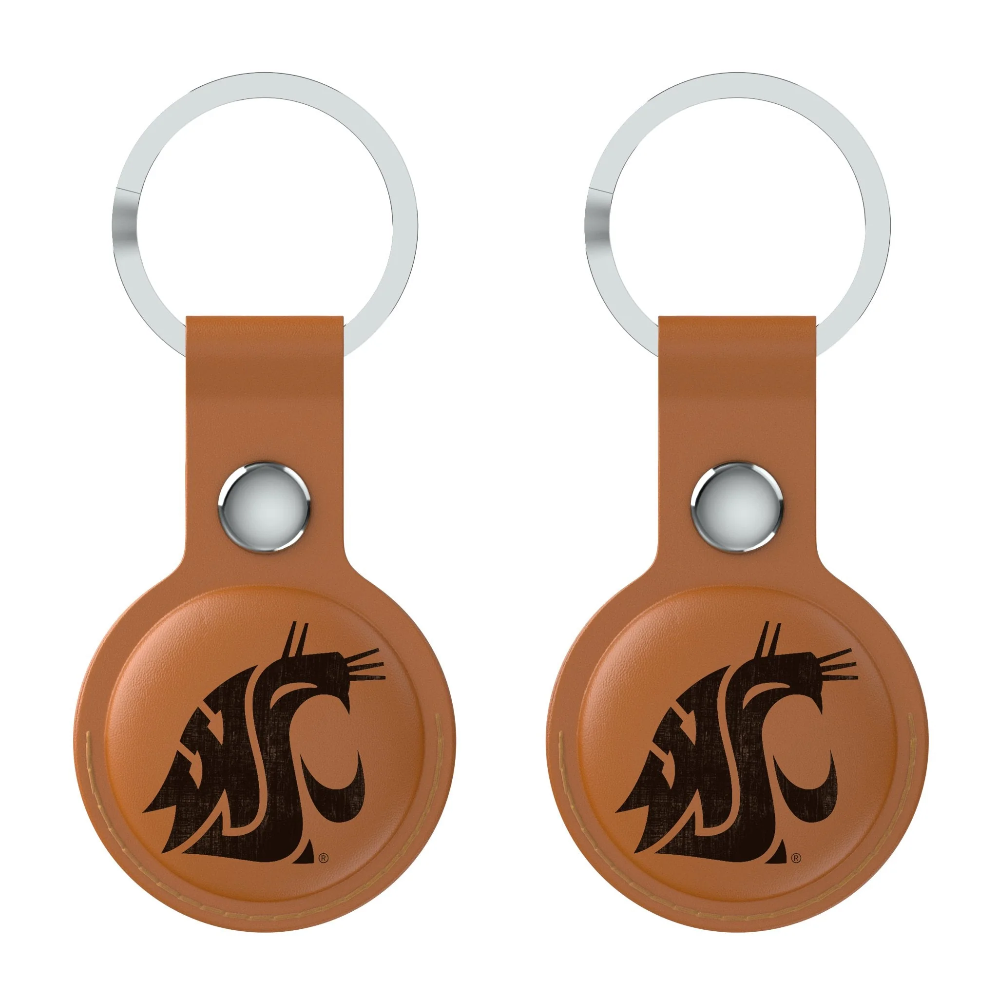 Washington State University Cougars Burn Brown Airtag Holder 2-Pack - Image 2