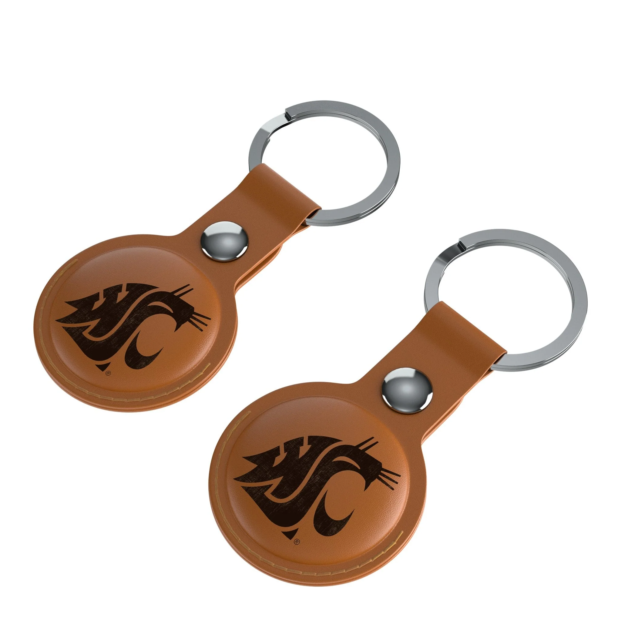 Washington State University Cougars Burn Brown Airtag Holder 2-Pack - Image 3