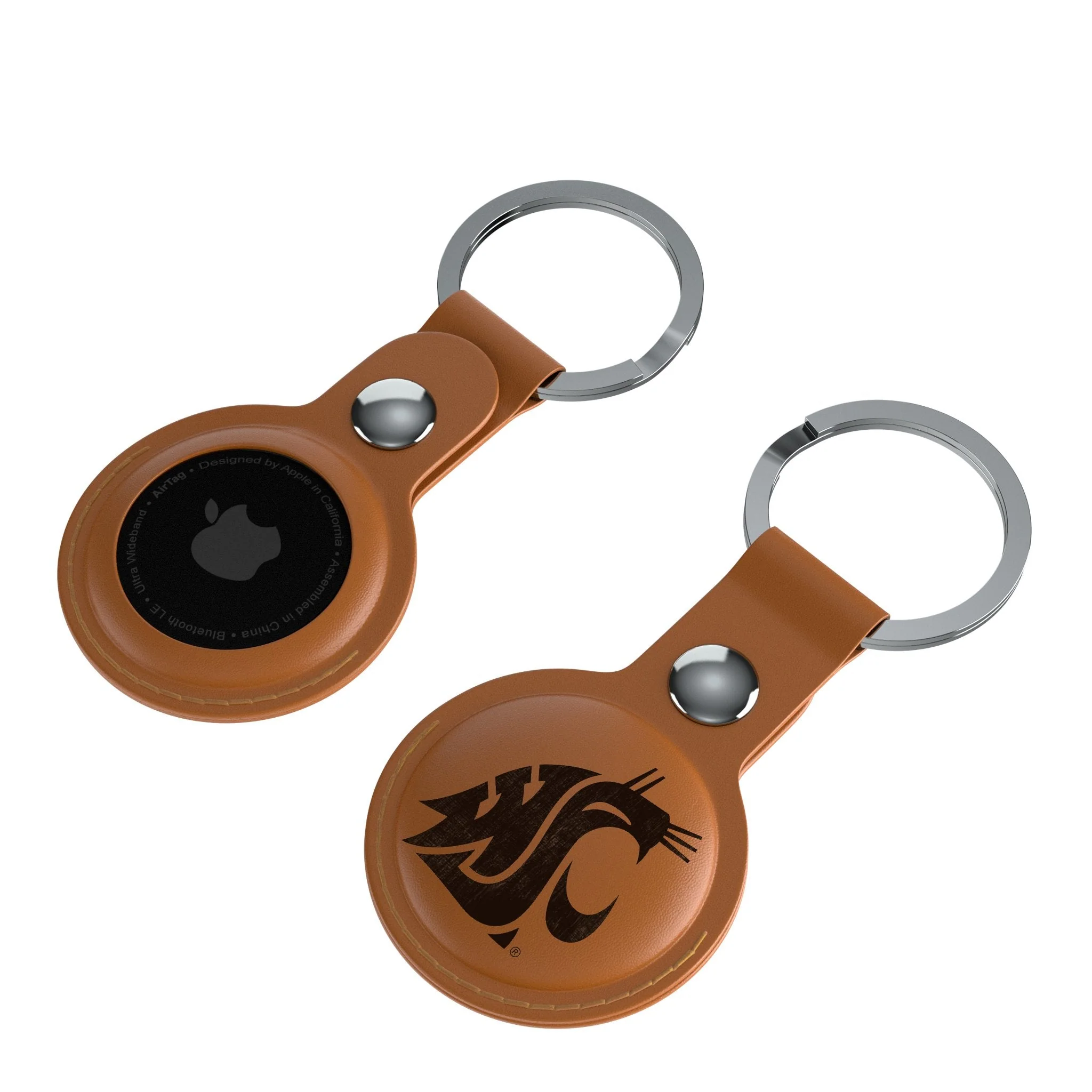 Washington State University Cougars Burn Brown Airtag Holder 2-Pack - Image 4