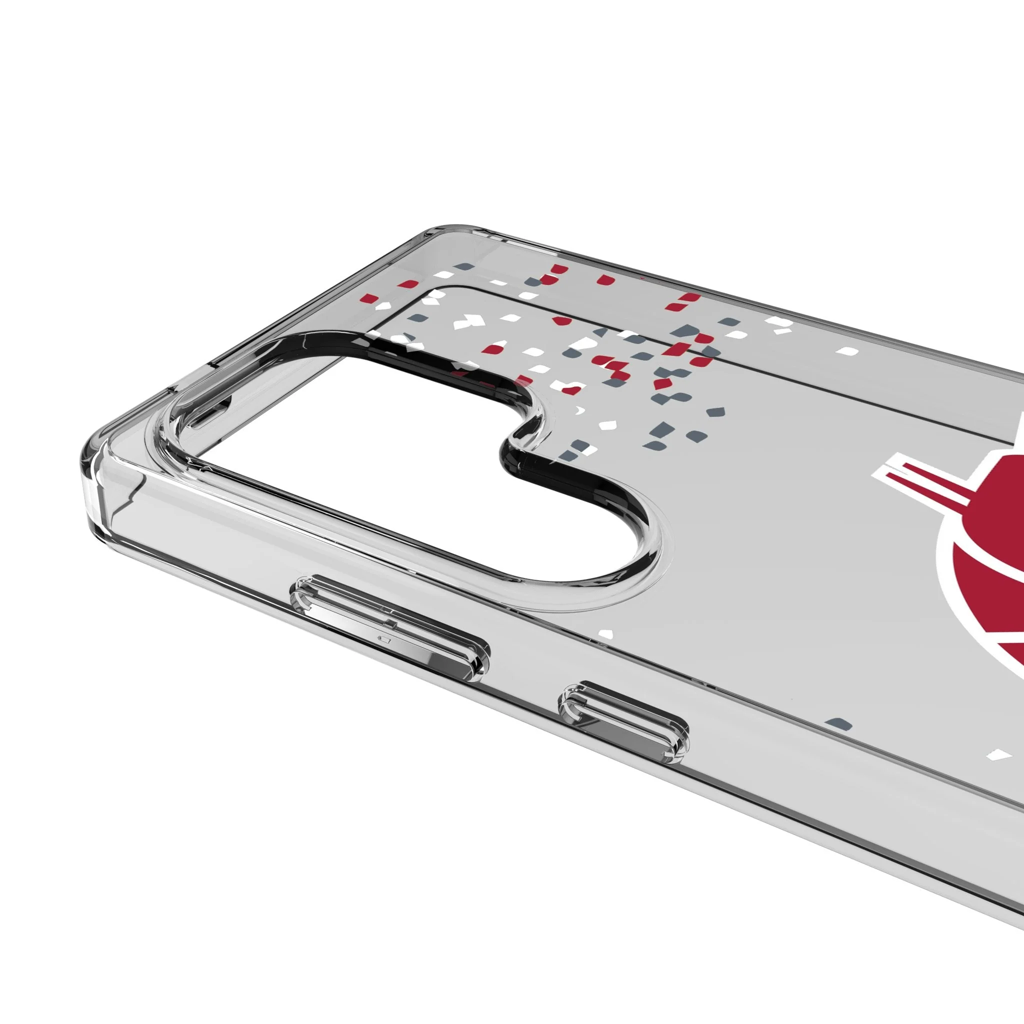 Washington State University Cougars Confetti Clear Phone Case for Samsung Galaxy - Image 3