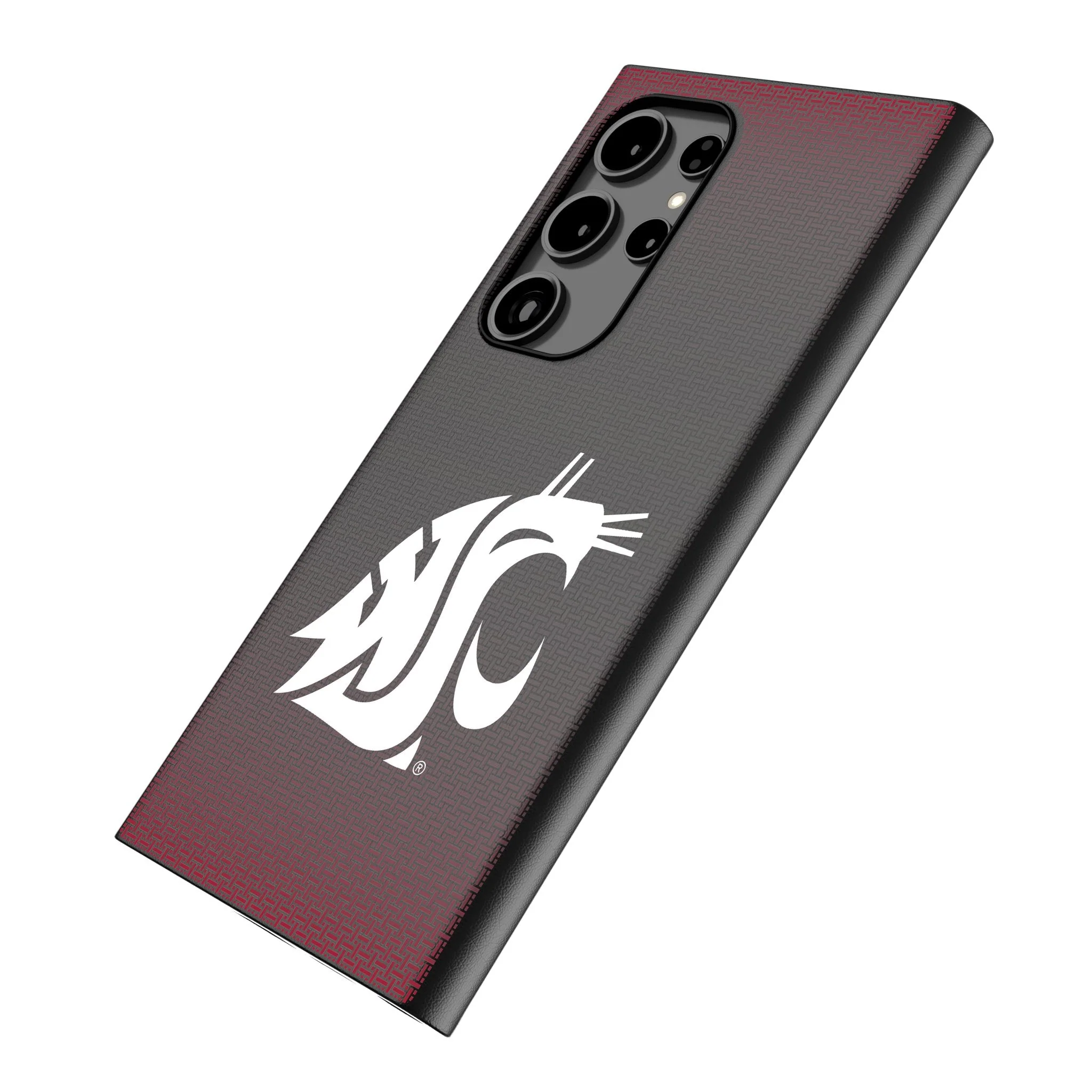 Washington State University Cougars Linen MagSafe Compatible Phone Case for Samsung Galaxy - Image 2