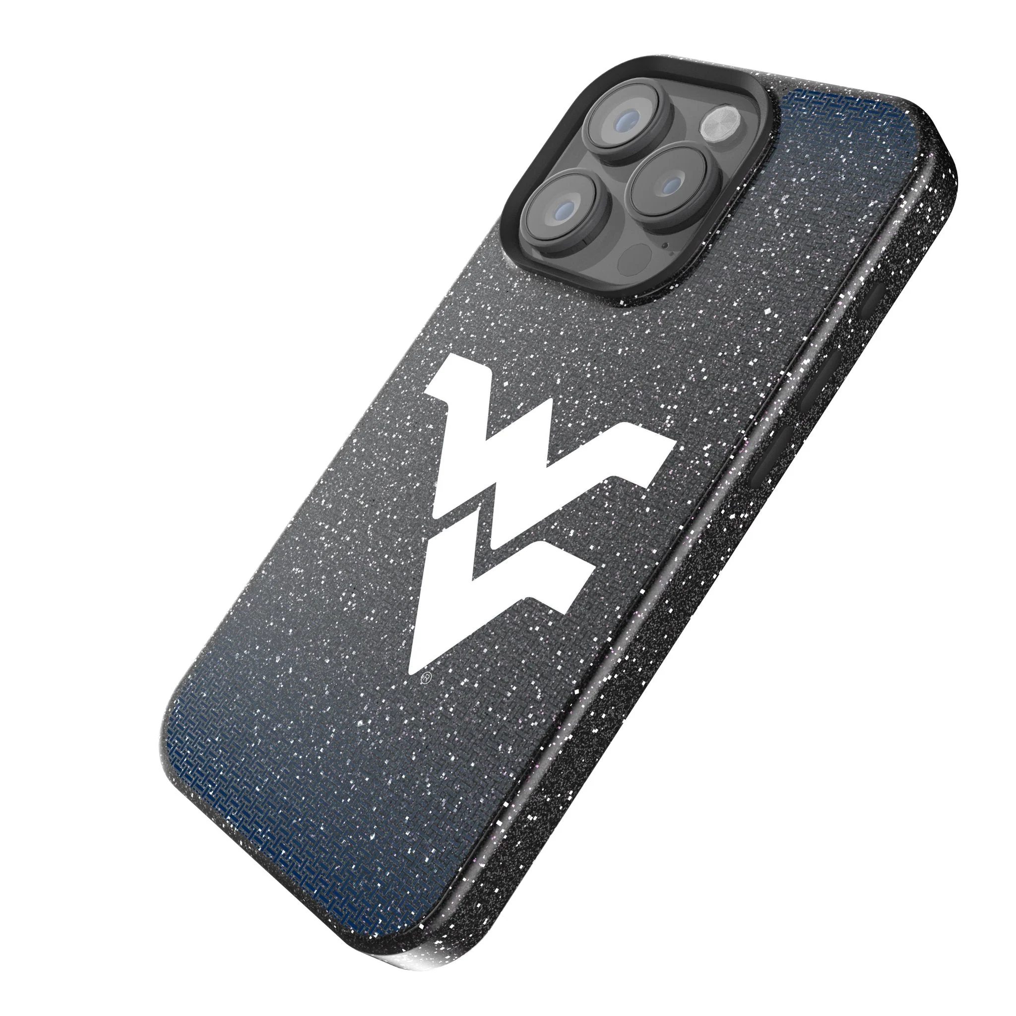 West Virginia University Mountaineers Linen Bling Phone Case for Apple iPhone - Image 2