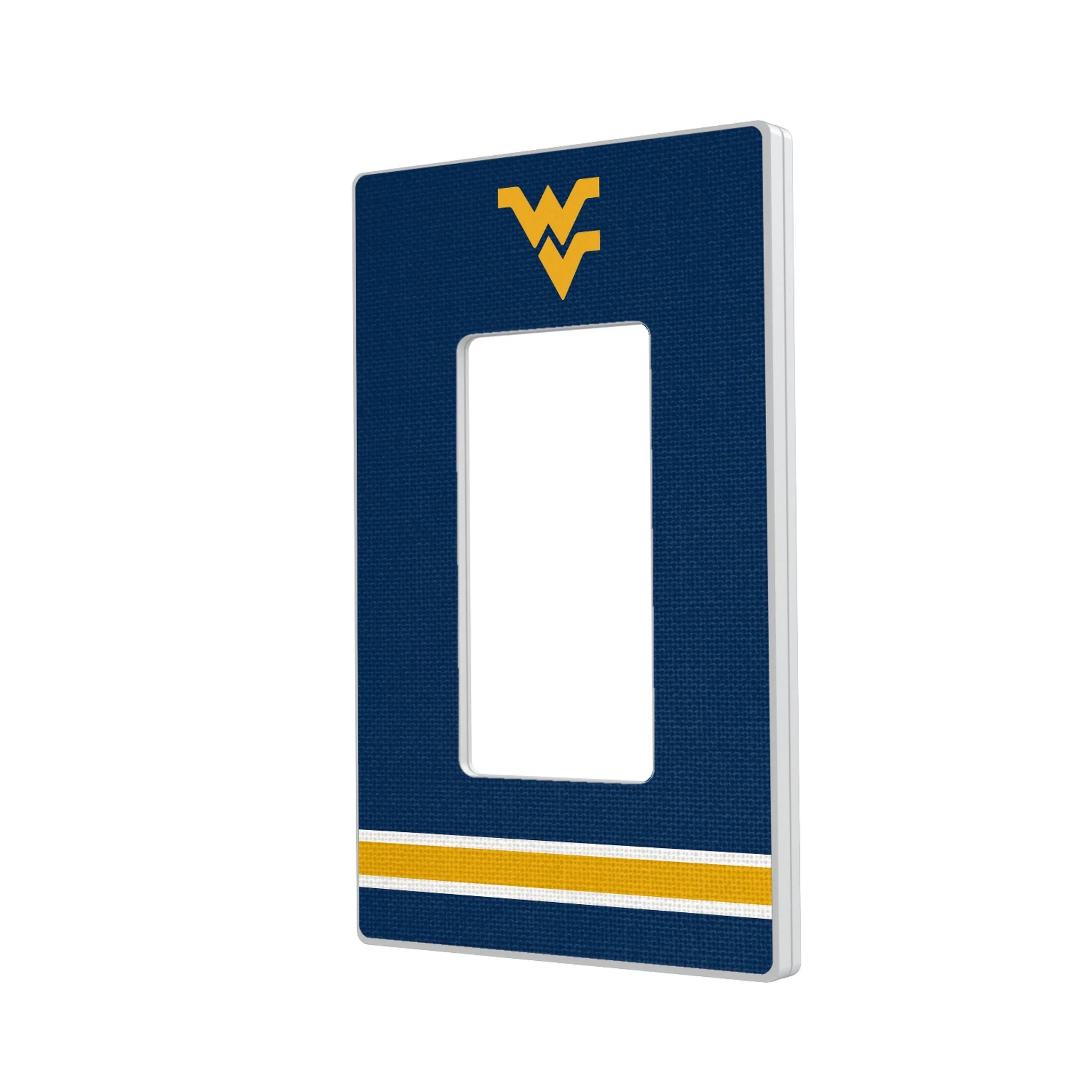 West Virginia University Mountaineers Stripe Hidden-Screw Light Switch Plate - Image 2