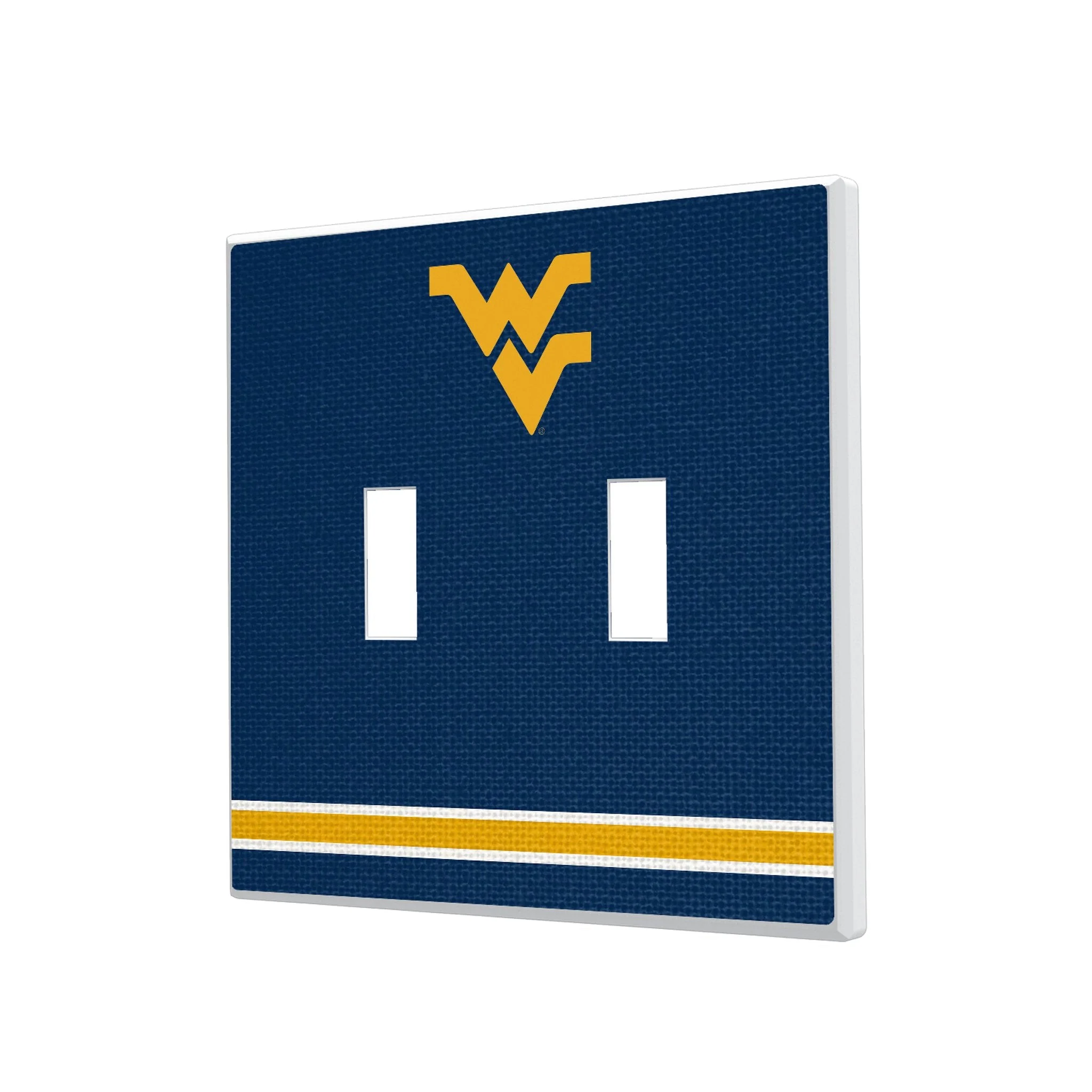 West Virginia University Mountaineers Stripe Hidden-Screw Light Switch Plate - Image 3
