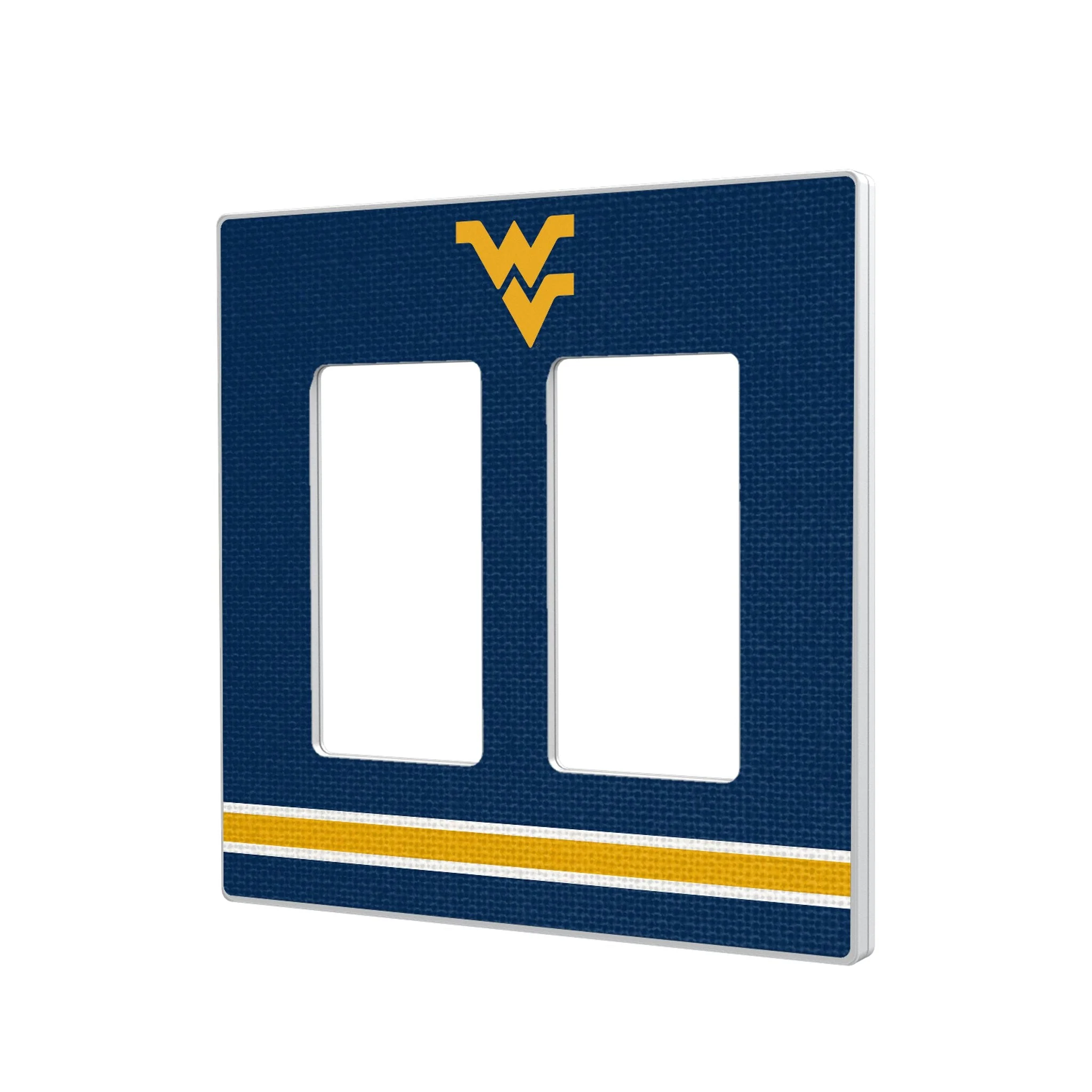 West Virginia University Mountaineers Stripe Hidden-Screw Light Switch Plate - Image 4