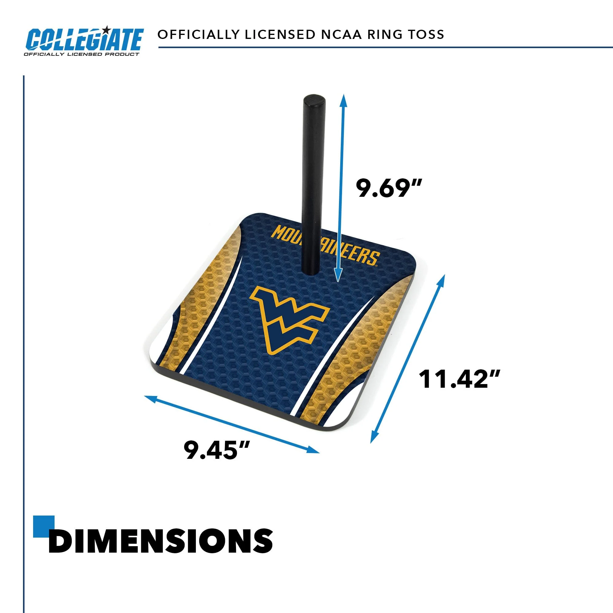 Wild Sports College Quoits Set with Direct Print HD Team Graphics – Tailgate Ring Toss Game – Great Gift for Any NCAA Fan! Ring Toss Family Outdoor Games for The Beach, BBQ, or Tailgate Party - Image 3