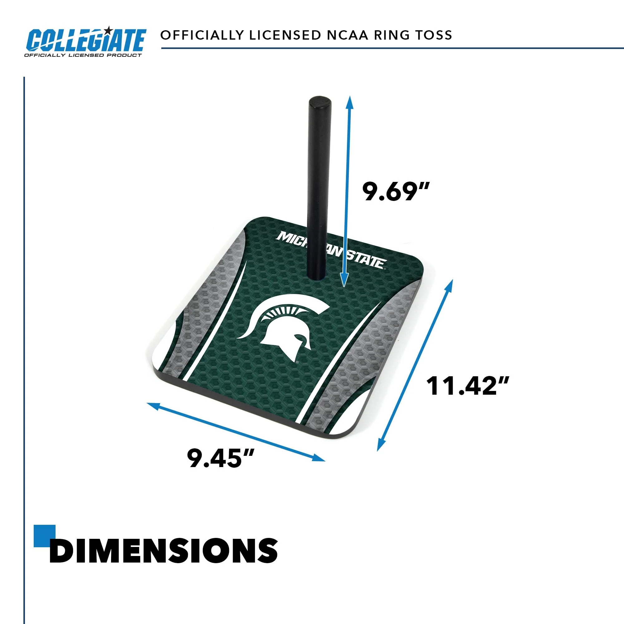 Wild Sports College Quoits Set with Direct Print HD Team Graphics – Tailgate Ring Toss Game – Great Gift for Any NCAA Fan! Ring Toss Family Outdoor Games for The Beach, BBQ, or Tailgate Party - Image 3