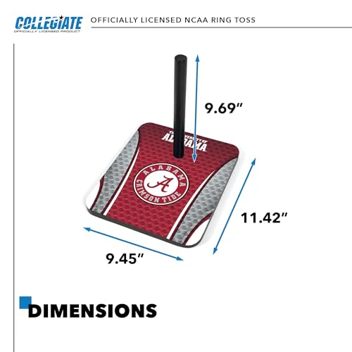 Wild Sports College Quoits Set with Direct Print HD Team Graphics – Tailgate Ring Toss Game – Great Gift for Any NCAA Fan! Ring Toss Family Outdoor Games for The Beach, BBQ, or Tailgate Party - Image 3
