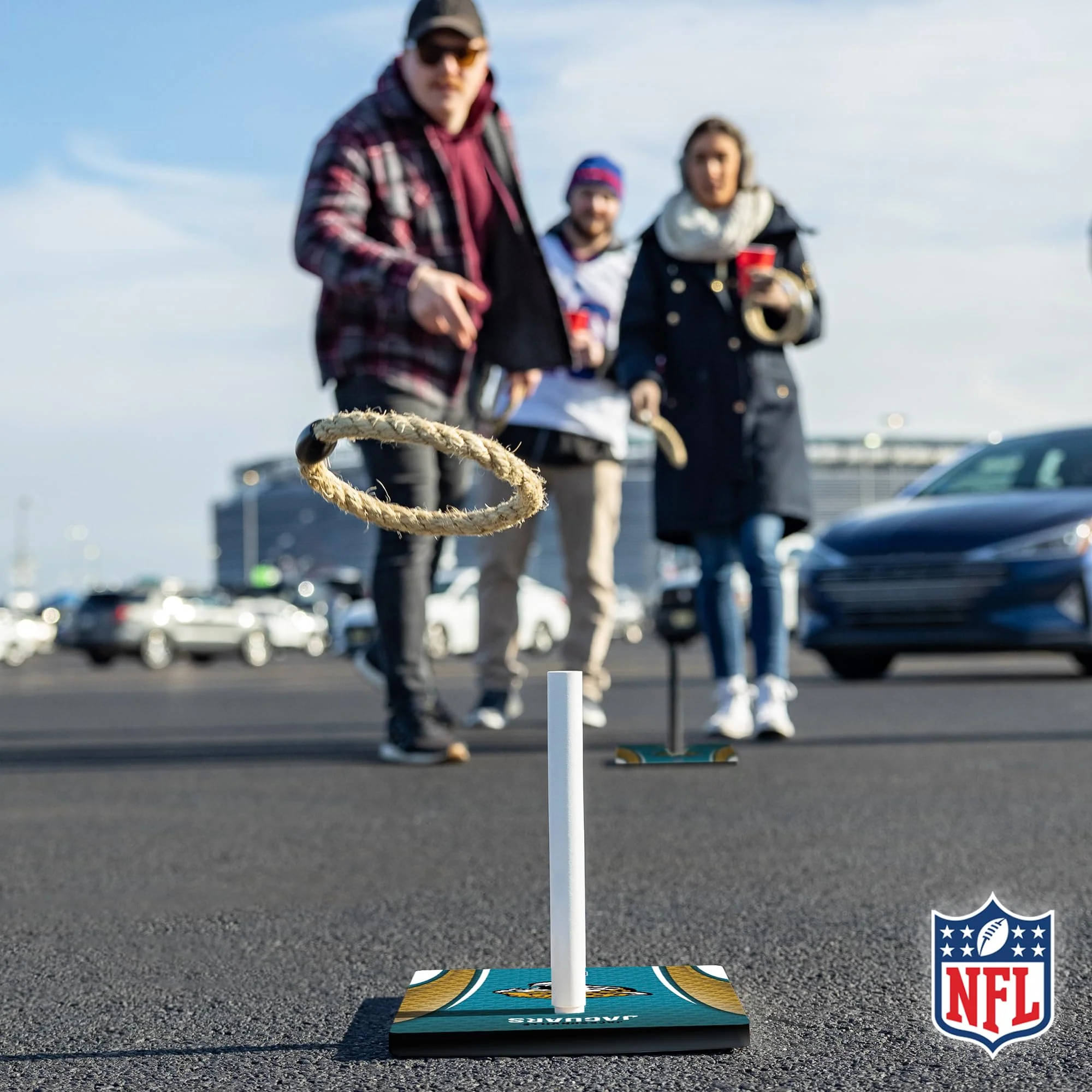 Wild Sports NFL Quoits Set with Direct Print HD Team Graphics – Tailgate Ring Toss Game – Great Gift for Any Football Fan! Ring Toss Family Outdoor Games for The Beach, BBQ, or Tailgate Party - Image 3