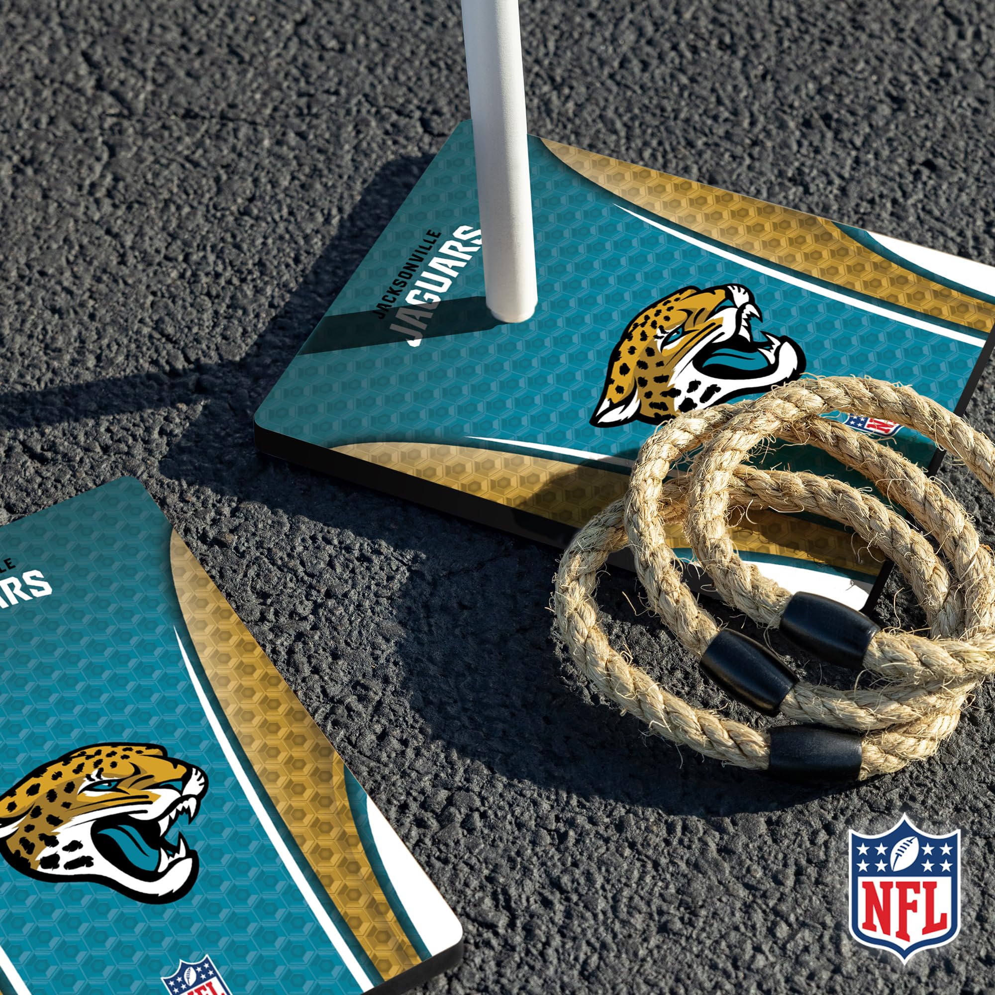 Wild Sports NFL Quoits Set with Direct Print HD Team Graphics – Tailgate Ring Toss Game – Great Gift for Any Football Fan! Ring Toss Family Outdoor Games for The Beach, BBQ, or Tailgate Party - Image 4