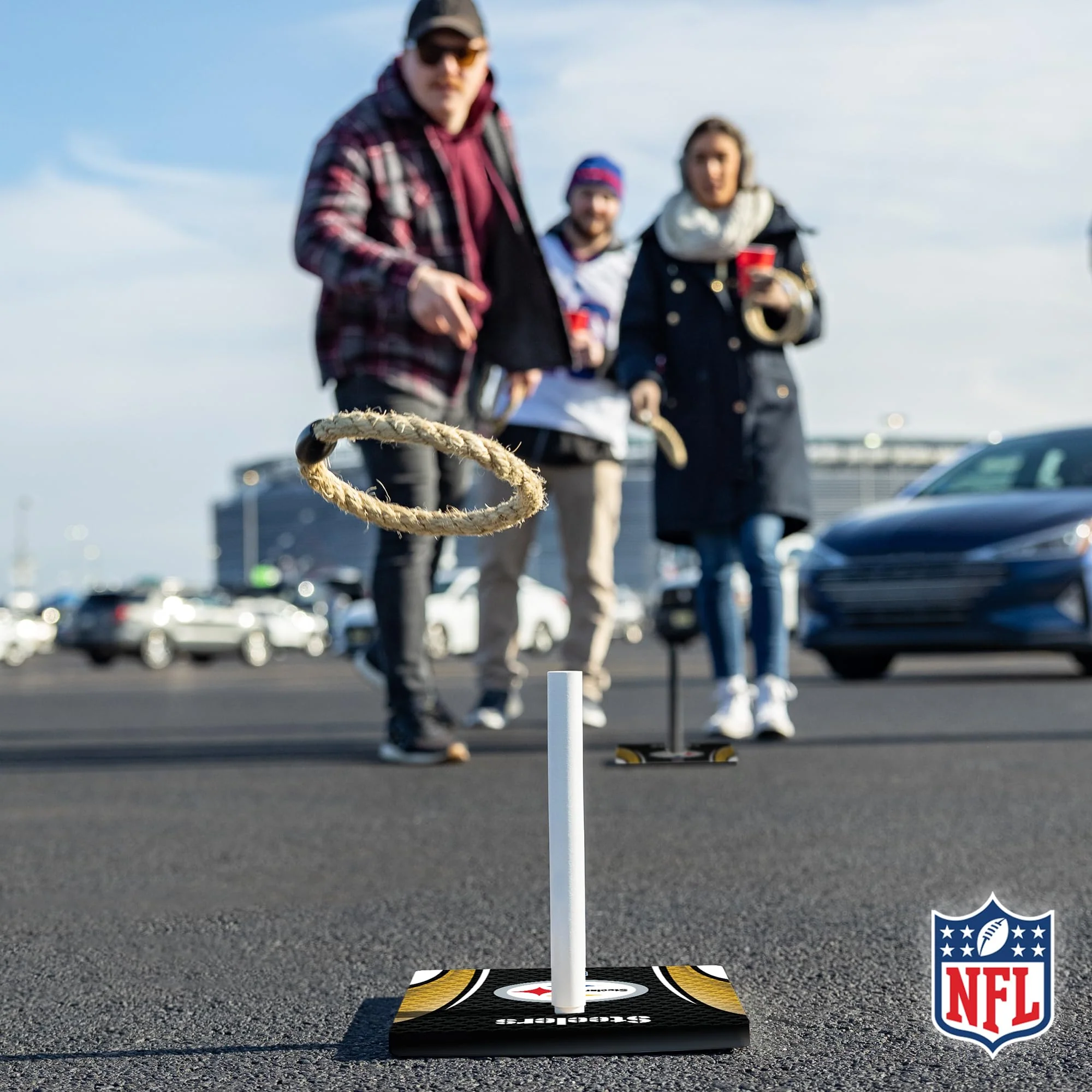 Wild Sports NFL Quoits Set with Direct Print HD Team Graphics – Tailgate Ring Toss Game – Great Gift for Any Football Fan! Ring Toss Family Outdoor Games for The Beach, BBQ, or Tailgate Party - Image 3