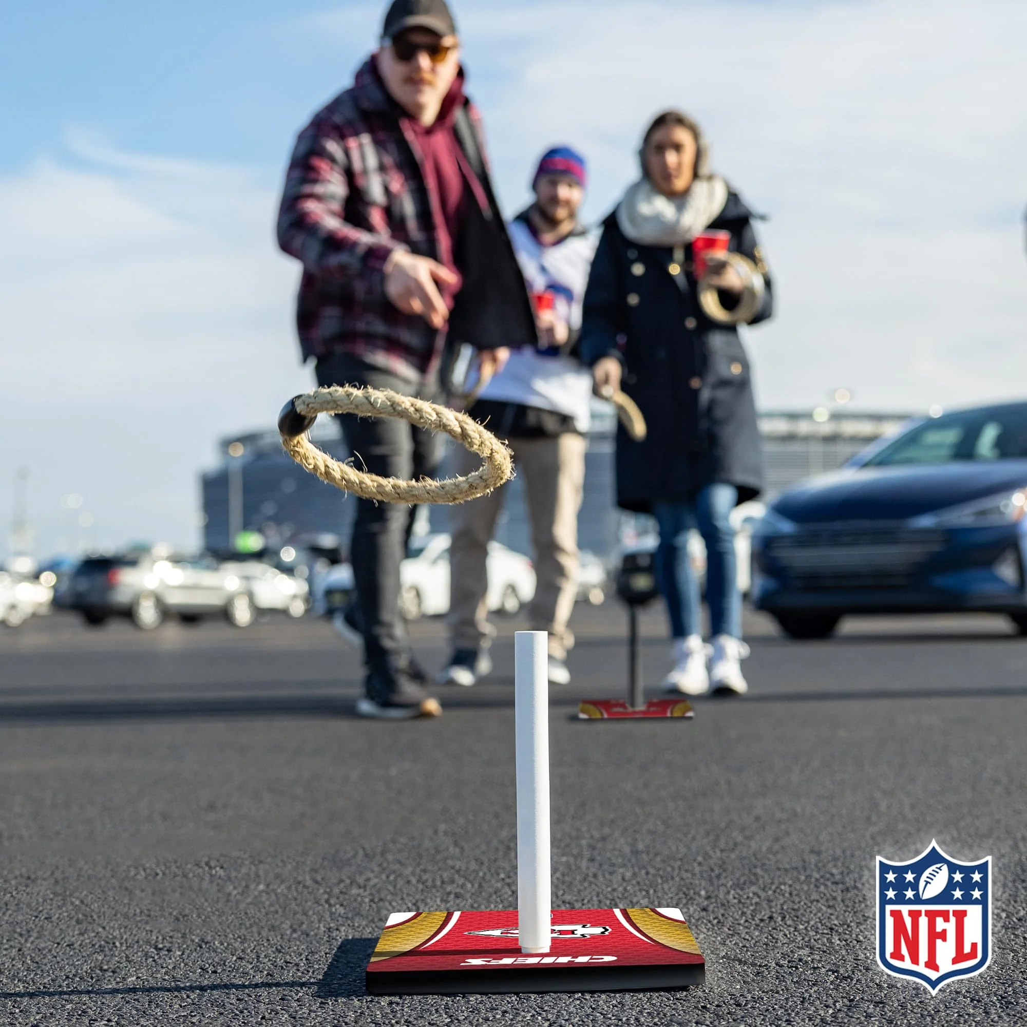 Wild Sports NFL Quoits Set with Direct Print HD Team Graphics – Tailgate Ring Toss Game – Great Gift for Any Football Fan! Ring Toss Family Outdoor Games for The Beach, BBQ, or Tailgate Party - Image 3