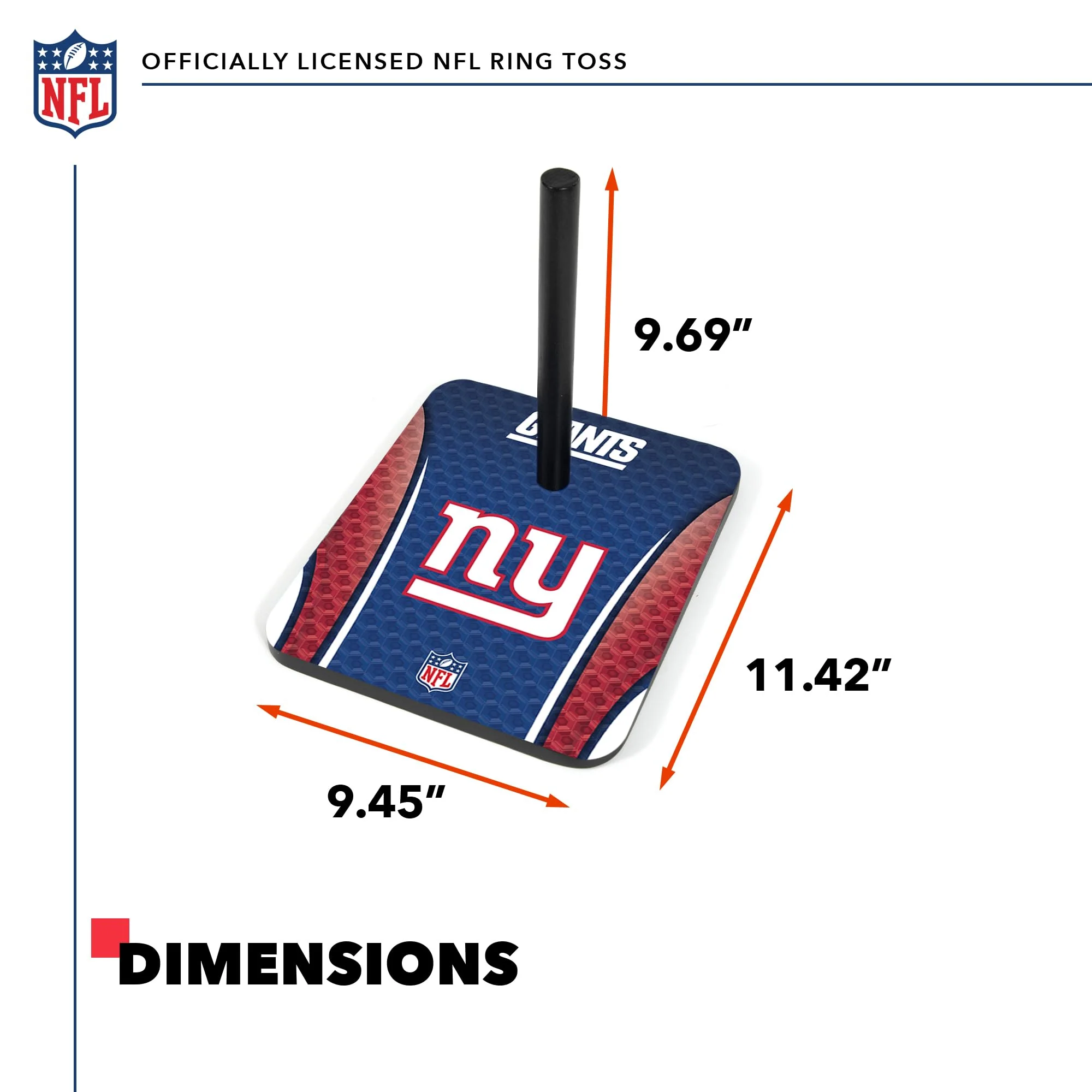 Wild Sports NFL Quoits Set with Direct Print HD Team Graphics – Tailgate Ring Toss Game – Great Gift for Any Football Fan! Ring Toss Family Outdoor Games for The Beach, BBQ, or Tailgate Party - Image 6