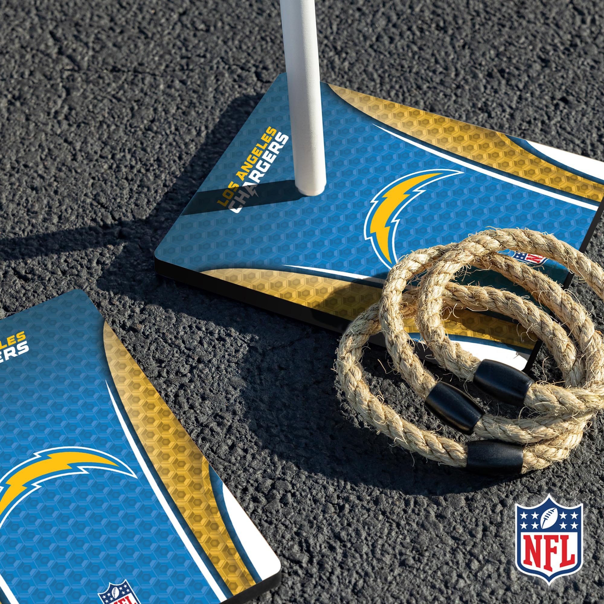 Wild Sports NFL Quoits Set with Direct Print HD Team Graphics – Tailgate Ring Toss Game – Great Gift for Any Football Fan! Ring Toss Family Outdoor Games for The Beach, BBQ, or Tailgate Party - Image 4