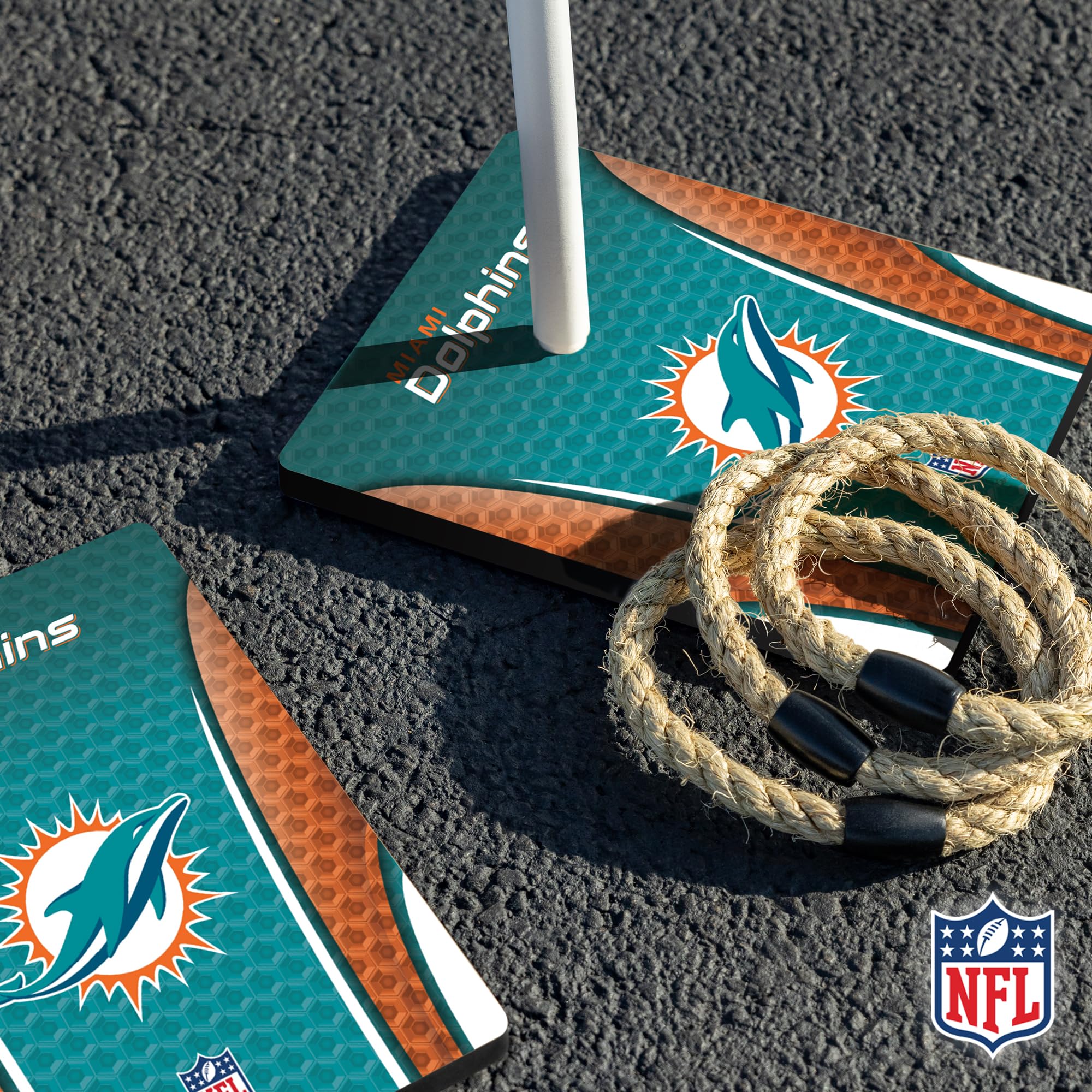 Wild Sports NFL Quoits Set with Direct Print HD Team Graphics – Tailgate Ring Toss Game – Great Gift for Any Football Fan! Ring Toss Family Outdoor Games for The Beach, BBQ, or Tailgate Party - Image 5
