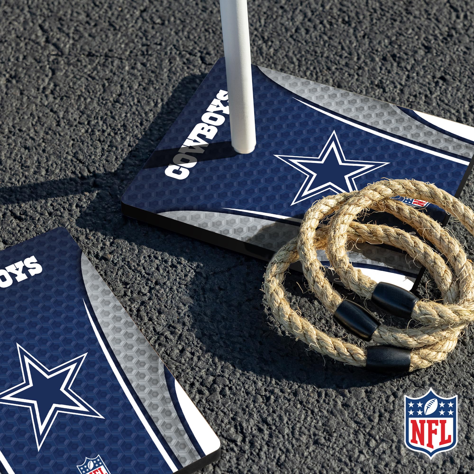 Wild Sports NFL Quoits Set with Direct Print HD Team Graphics – Tailgate Ring Toss Game – Great Gift for Any Football Fan! Ring Toss Family Outdoor Games for The Beach, BBQ, or Tailgate Party - Image 4