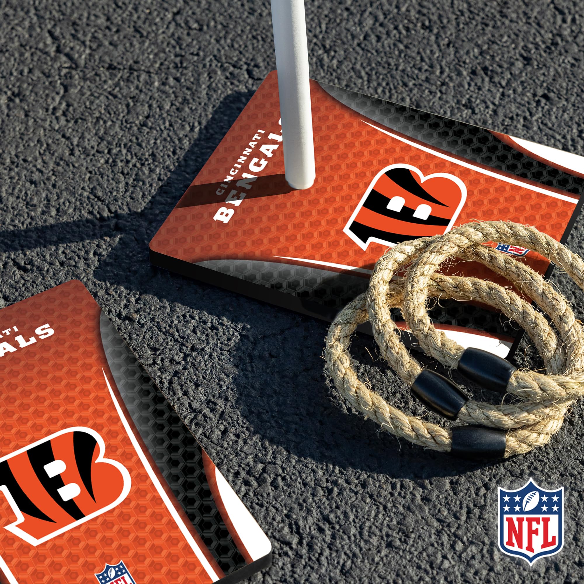 Wild Sports NFL Quoits Set with Direct Print HD Team Graphics – Tailgate Ring Toss Game – Great Gift for Any Football Fan! Ring Toss Family Outdoor Games for The Beach, BBQ, or Tailgate Party - Image 4