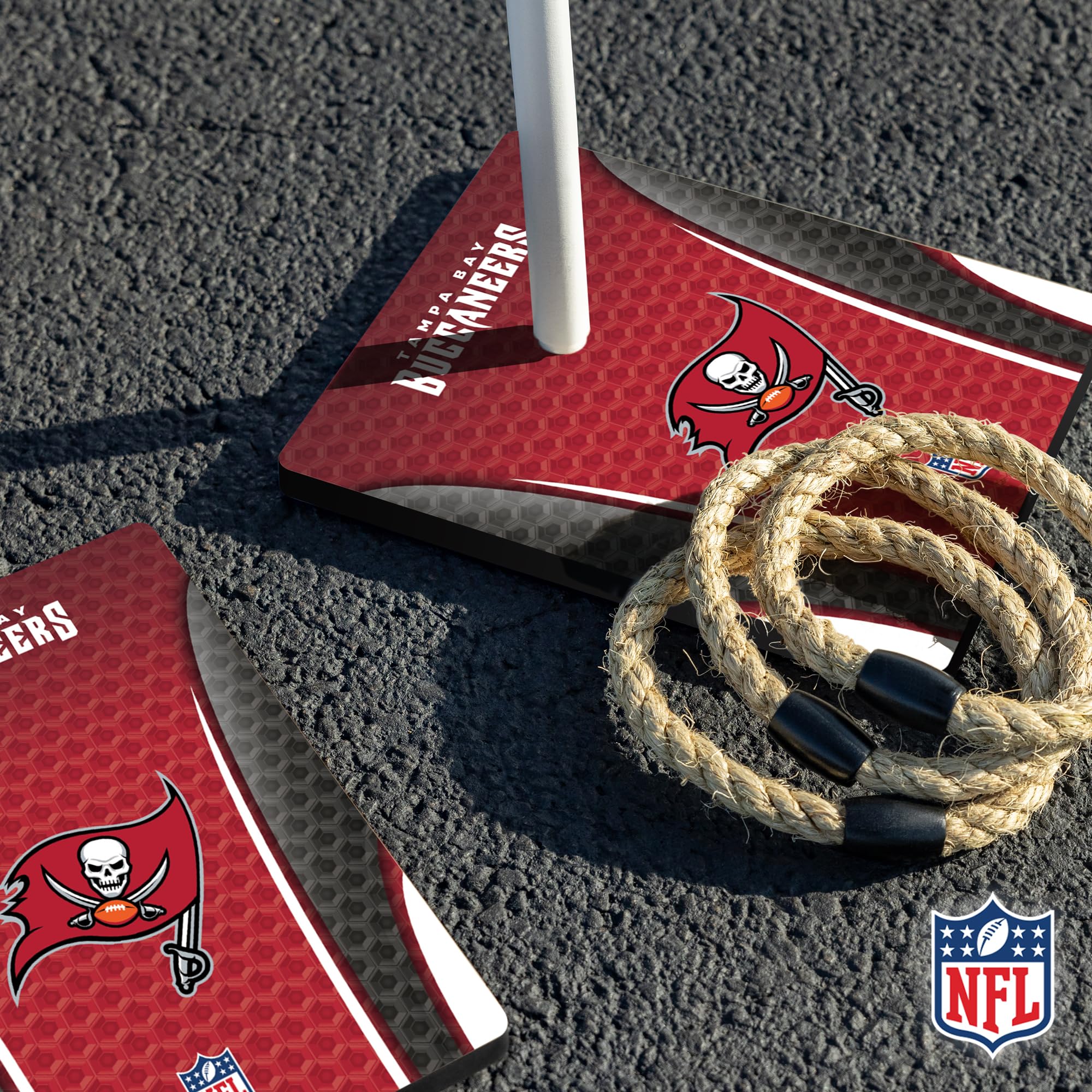 Wild Sports NFL Quoits Set with Direct Print HD Team Graphics – Tailgate Ring Toss Game – Great Gift for Any Football Fan! Ring Toss Family Outdoor Games for The Beach, BBQ, or Tailgate Party - Image 4