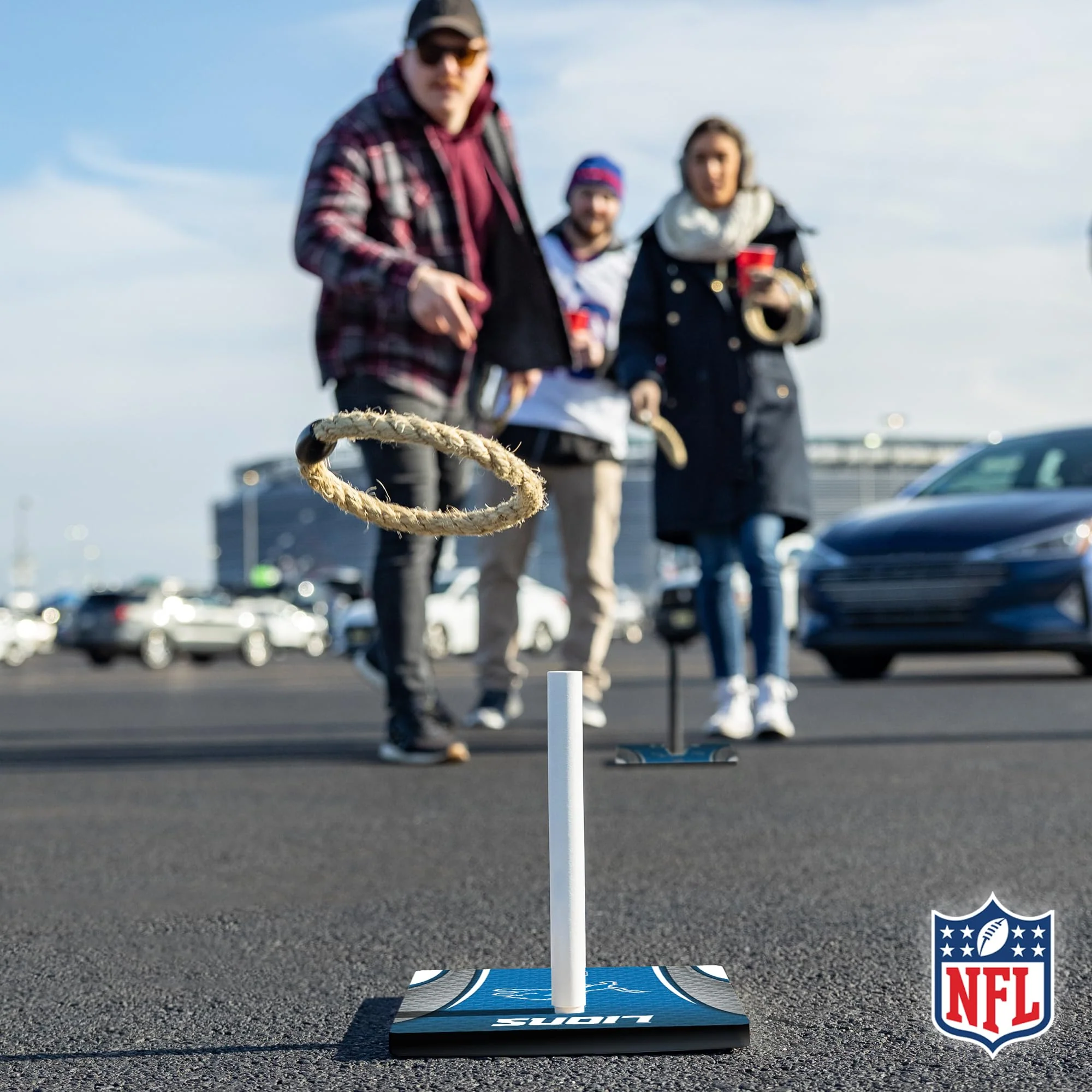 Wild Sports NFL Quoits Set with Direct Print HD Team Graphics – Tailgate Ring Toss Game – Great Gift for Any Football Fan! Ring Toss Family Outdoor Games for The Beach, BBQ, or Tailgate Party - Image 3