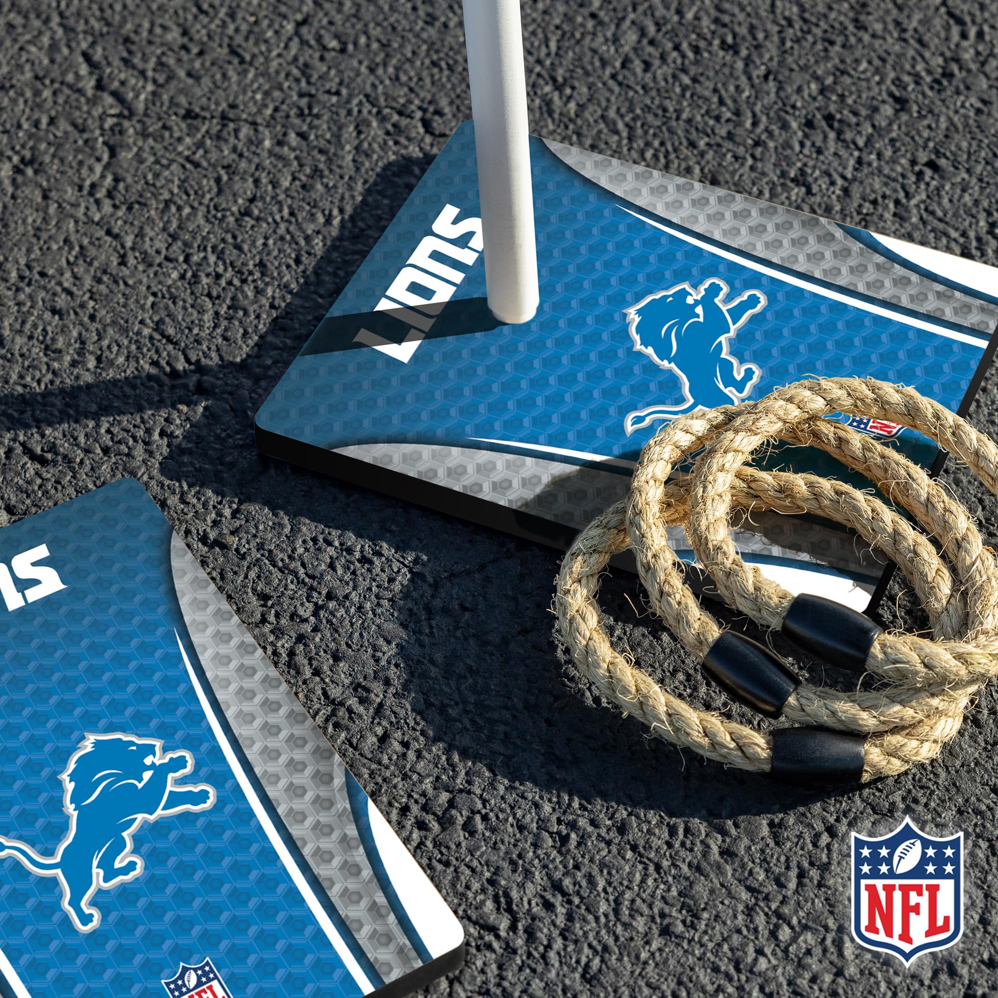 Wild Sports NFL Quoits Set with Direct Print HD Team Graphics – Tailgate Ring Toss Game – Great Gift for Any Football Fan! Ring Toss Family Outdoor Games for The Beach, BBQ, or Tailgate Party - Image 4