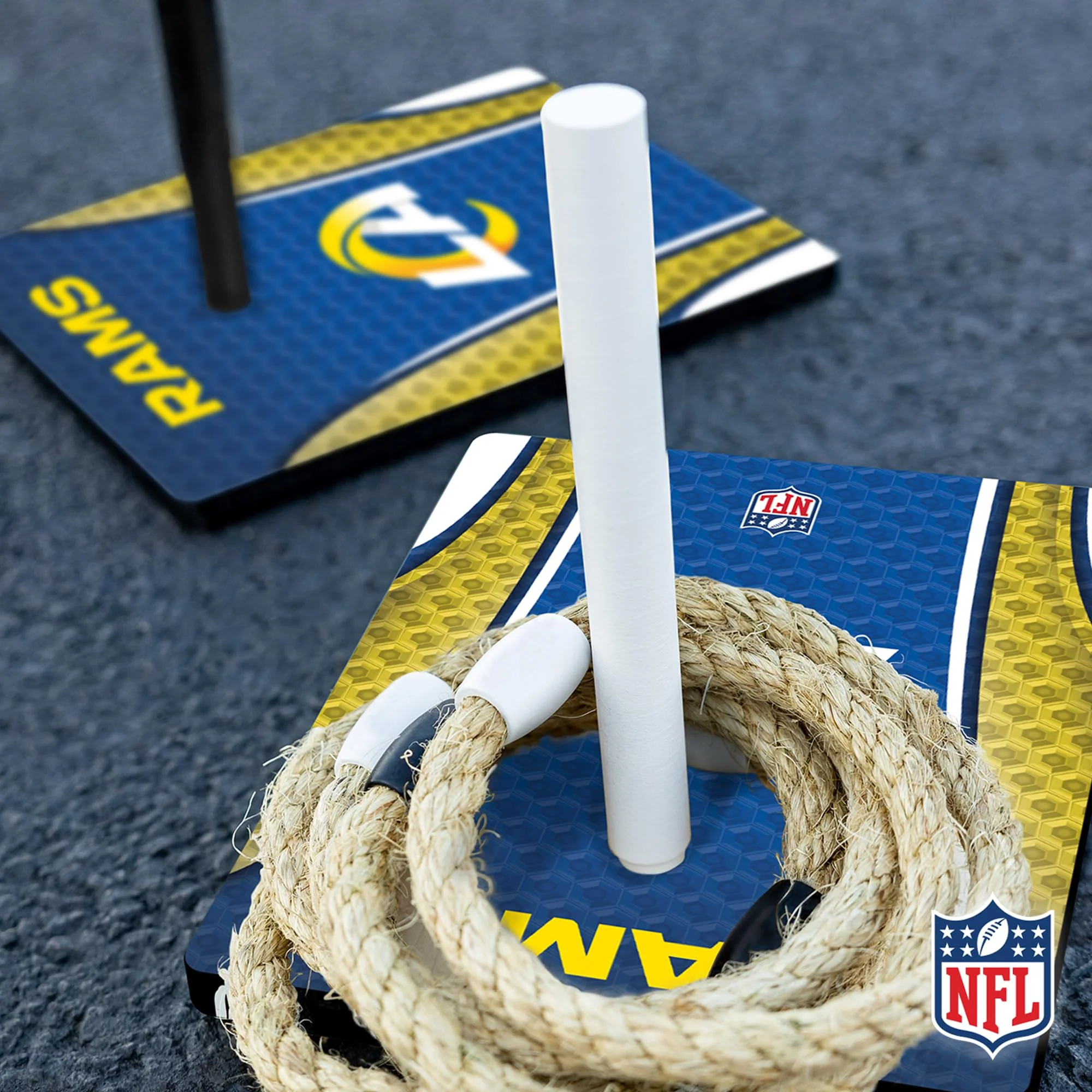 Wild Sports NFL Quoits Set with Direct Print HD Team Graphics – Tailgate Ring Toss Game – Great Gift for Any Football Fan! Ring Toss Family Outdoor Games for The Beach, BBQ, or Tailgate Party - Image 2