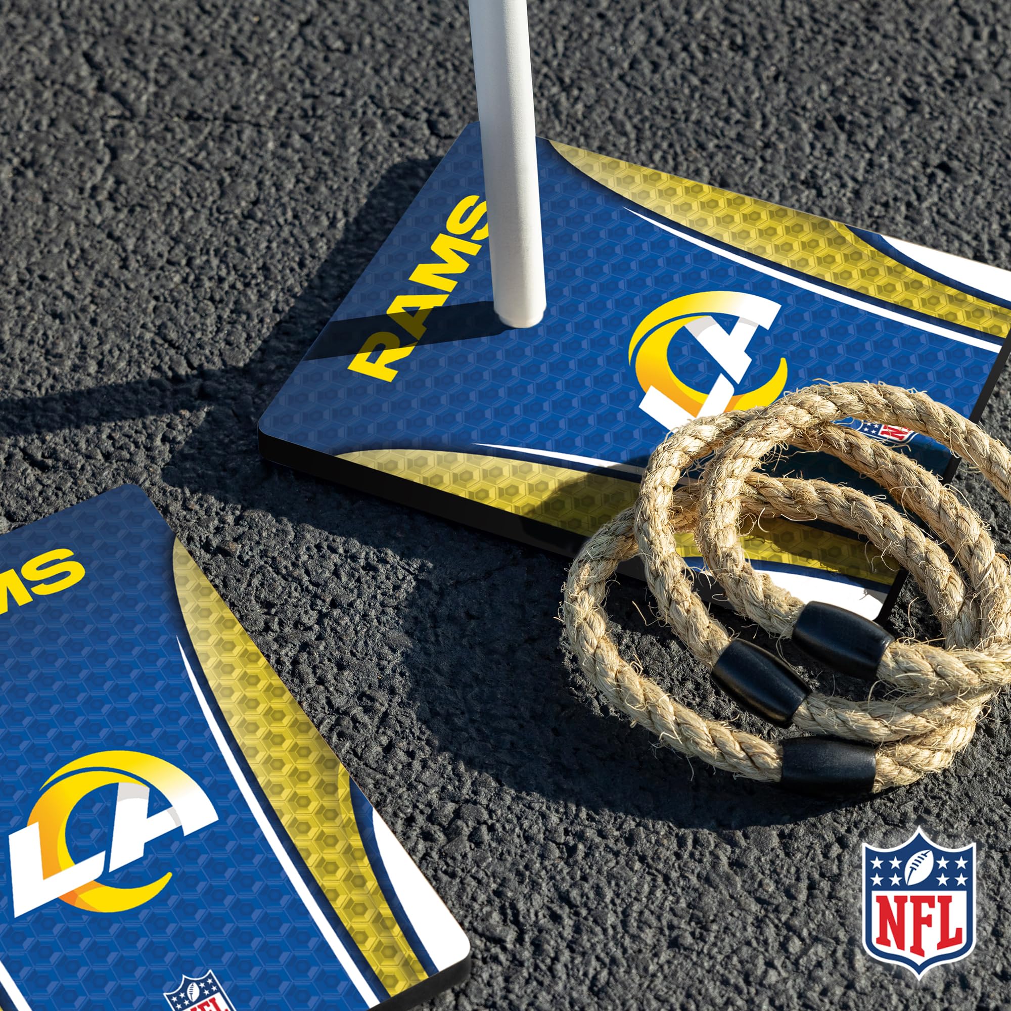 Wild Sports NFL Quoits Set with Direct Print HD Team Graphics – Tailgate Ring Toss Game – Great Gift for Any Football Fan! Ring Toss Family Outdoor Games for The Beach, BBQ, or Tailgate Party - Image 4