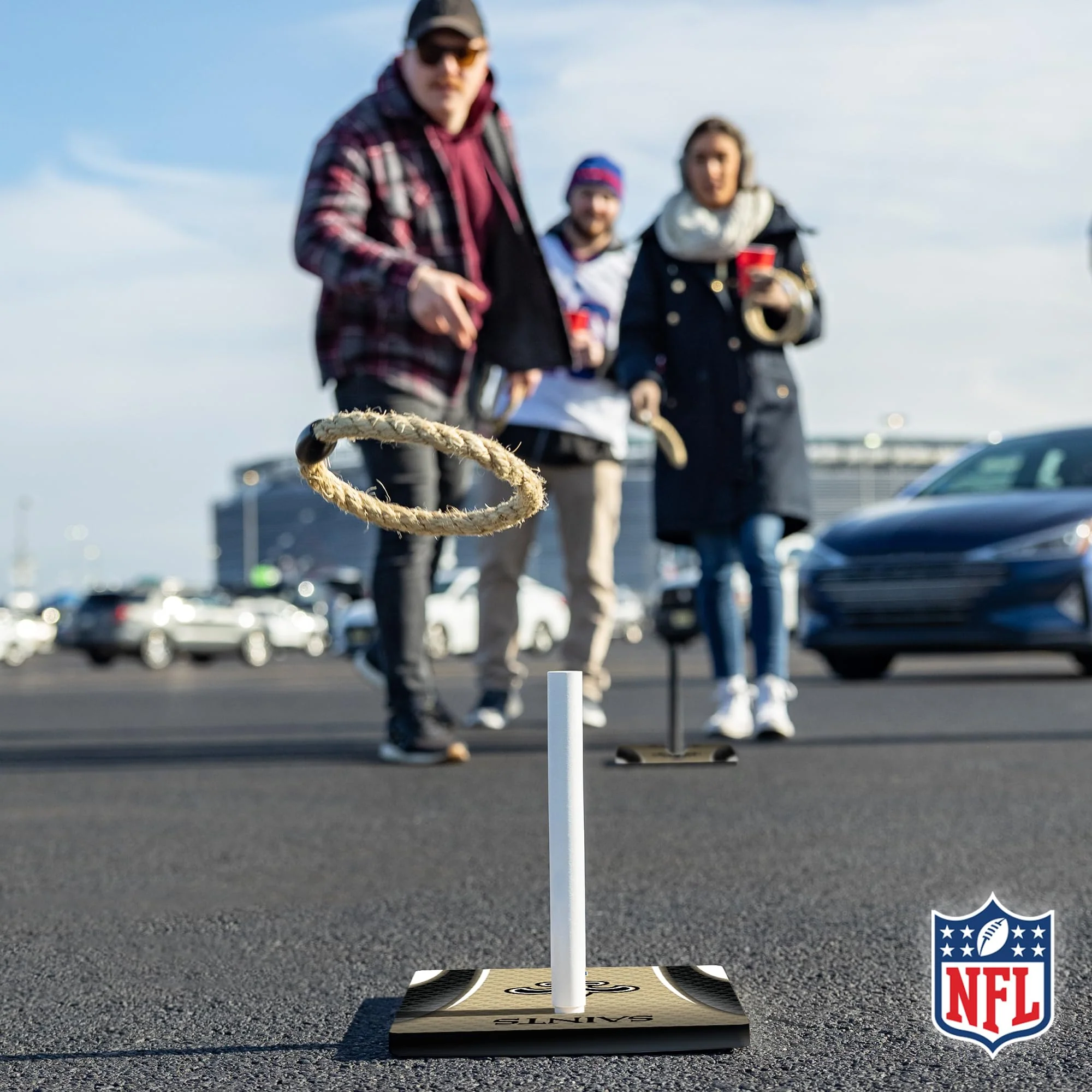 Wild Sports NFL Quoits Set with Direct Print HD Team Graphics – Tailgate Ring Toss Game – Great Gift for Any Football Fan! Ring Toss Family Outdoor Games for The Beach, BBQ, or Tailgate Party - Image 2
