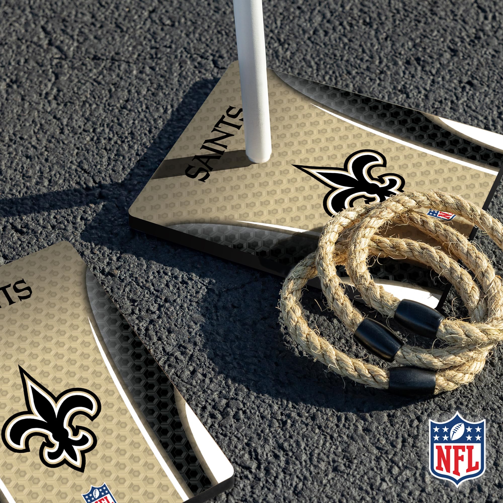 Wild Sports NFL Quoits Set with Direct Print HD Team Graphics – Tailgate Ring Toss Game – Great Gift for Any Football Fan! Ring Toss Family Outdoor Games for The Beach, BBQ, or Tailgate Party - Image 3