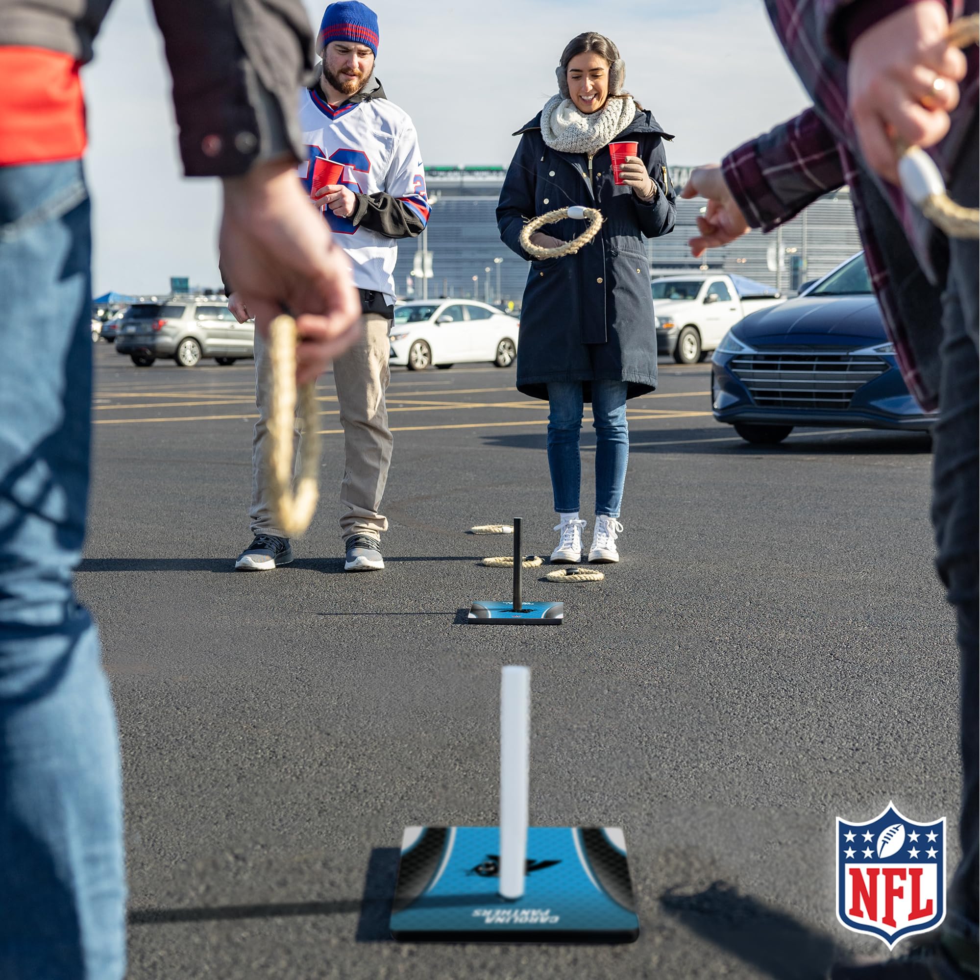 Wild Sports NFL Quoits Set with Direct Print HD Team Graphics – Tailgate Ring Toss Game – Great Gift for Any Football Fan! Ring Toss Family Outdoor Games for The Beach, BBQ, or Tailgate Party - Image 3