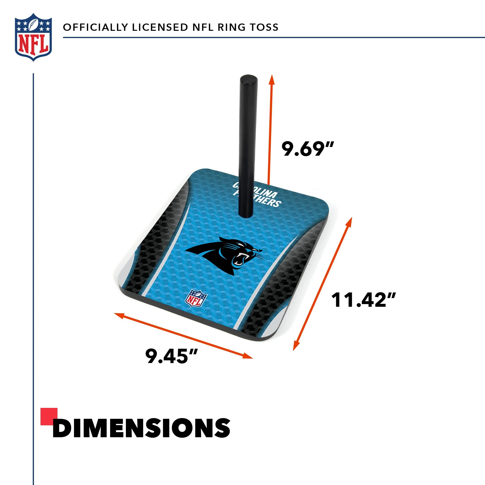 Wild Sports NFL Quoits Set with Direct Print HD Team Graphics – Tailgate Ring Toss Game – Great Gift for Any Football Fan! Ring Toss Family Outdoor Games for The Beach, BBQ, or Tailgate Party - Image 6