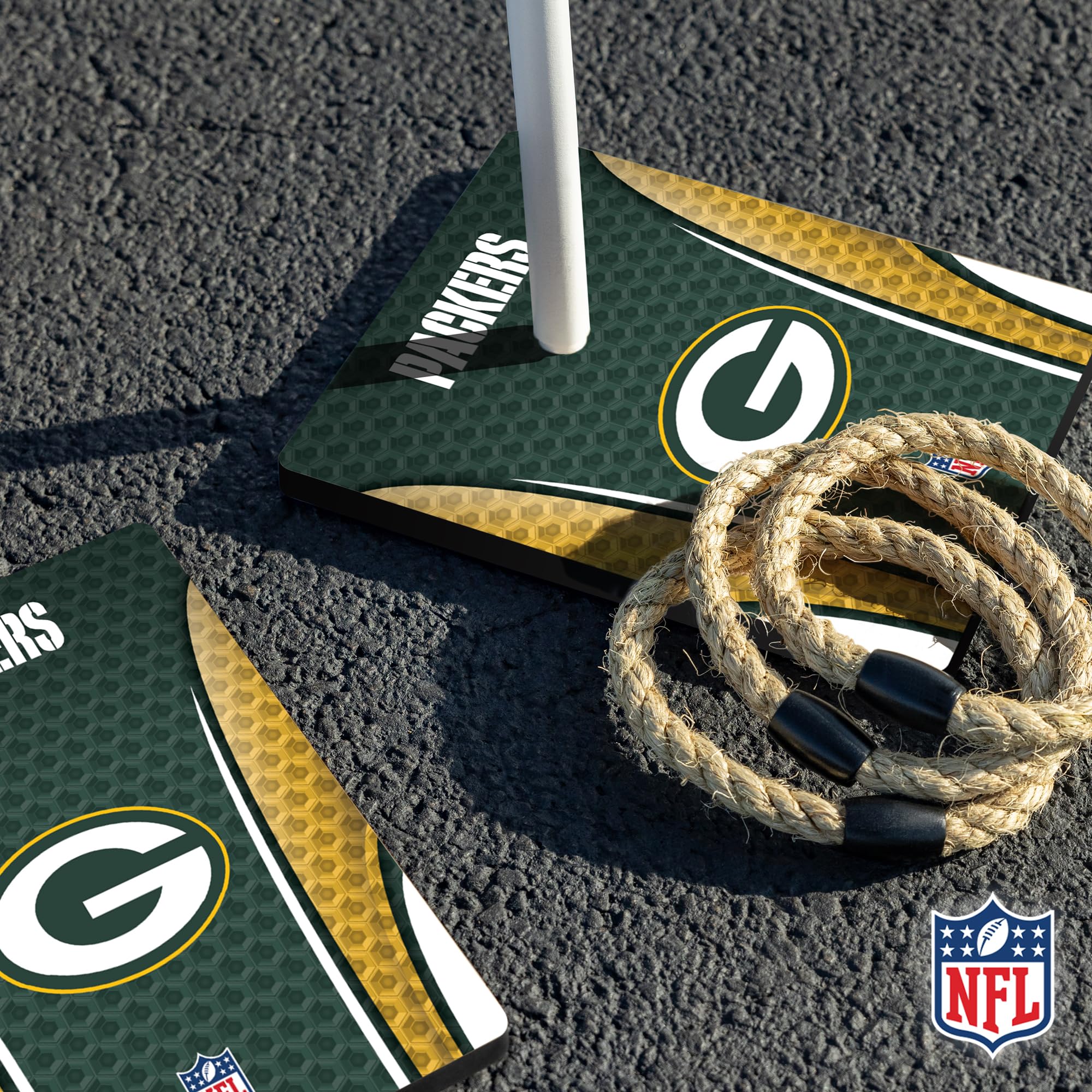 Wild Sports NFL Quoits Set with Direct Print HD Team Graphics – Tailgate Ring Toss Game – Great Gift for Any Football Fan! Ring Toss Family Outdoor Games for The Beach, BBQ, or Tailgate Party - Image 4