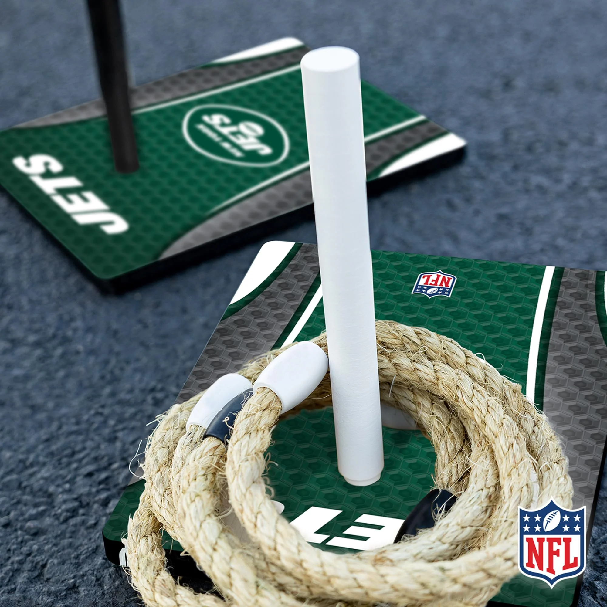 Wild Sports NFL Quoits Set with Direct Print HD Team Graphics – Tailgate Ring Toss Game – Great Gift for Any Football Fan! Ring Toss Family Outdoor Games for The Beach, BBQ, or Tailgate Party - Image 2