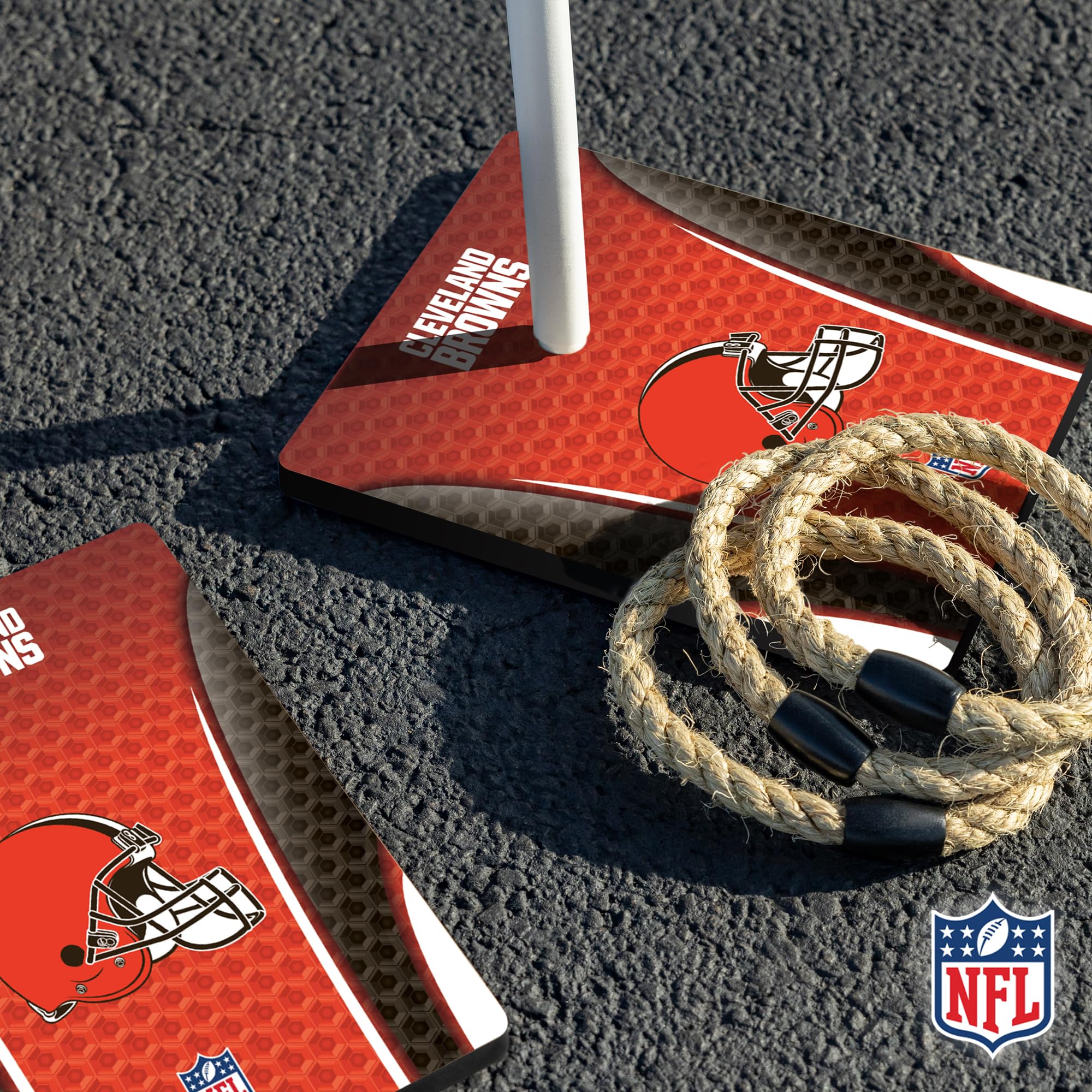 Wild Sports NFL Quoits Set with Direct Print HD Team Graphics – Tailgate Ring Toss Game – Great Gift for Any Football Fan! Ring Toss Family Outdoor Games for The Beach, BBQ, or Tailgate Party - Image 4