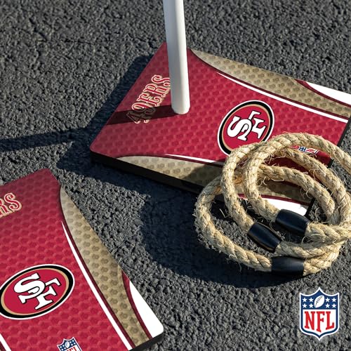 Wild Sports NFL Quoits Set with Direct Print HD Team Graphics – Tailgate Ring Toss Game – Great Gift for Any Football Fan! Ring Toss Family Outdoor Games for The Beach, BBQ, or Tailgate Party - Image 4