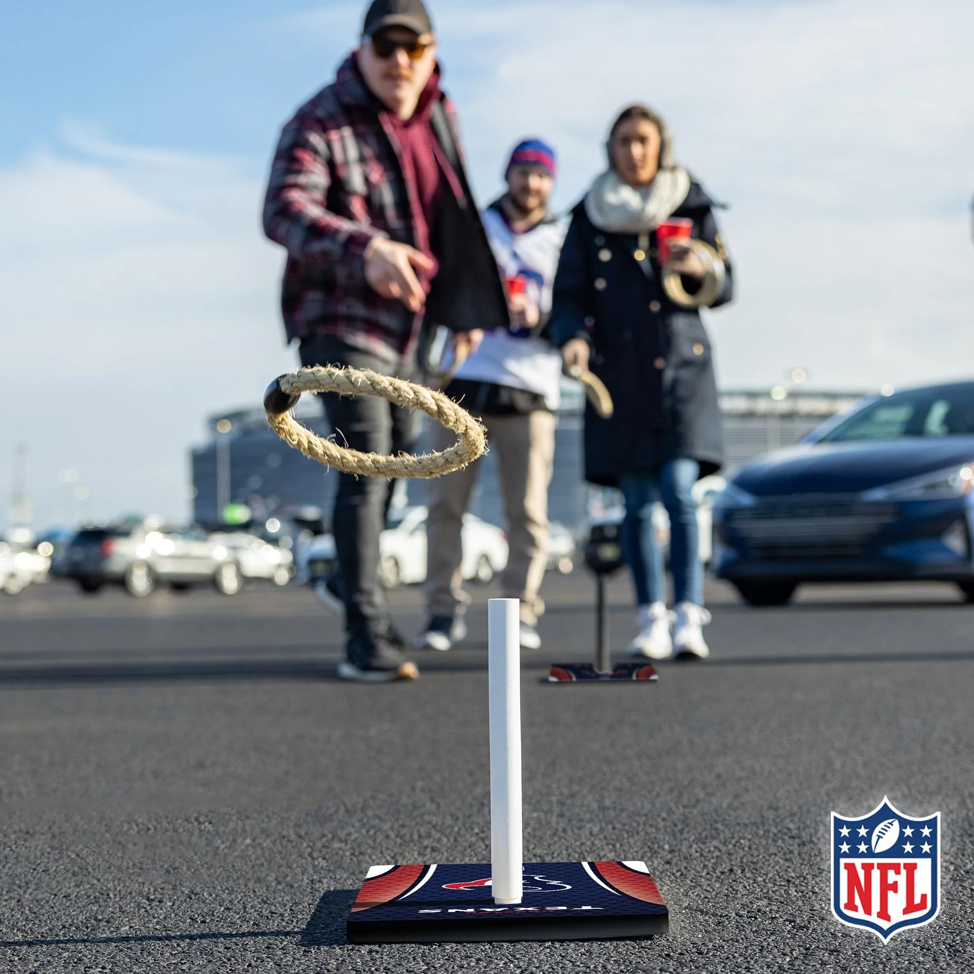 Wild Sports NFL Quoits Set with Direct Print HD Team Graphics – Tailgate Ring Toss Game – Great Gift for Any Football Fan! Ring Toss Family Outdoor Games for The Beach, BBQ, or Tailgate Party - Image 3