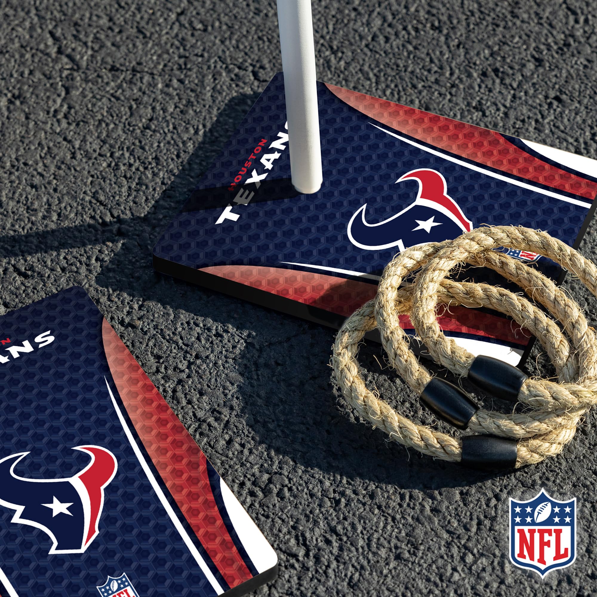 Wild Sports NFL Quoits Set with Direct Print HD Team Graphics – Tailgate Ring Toss Game – Great Gift for Any Football Fan! Ring Toss Family Outdoor Games for The Beach, BBQ, or Tailgate Party - Image 4