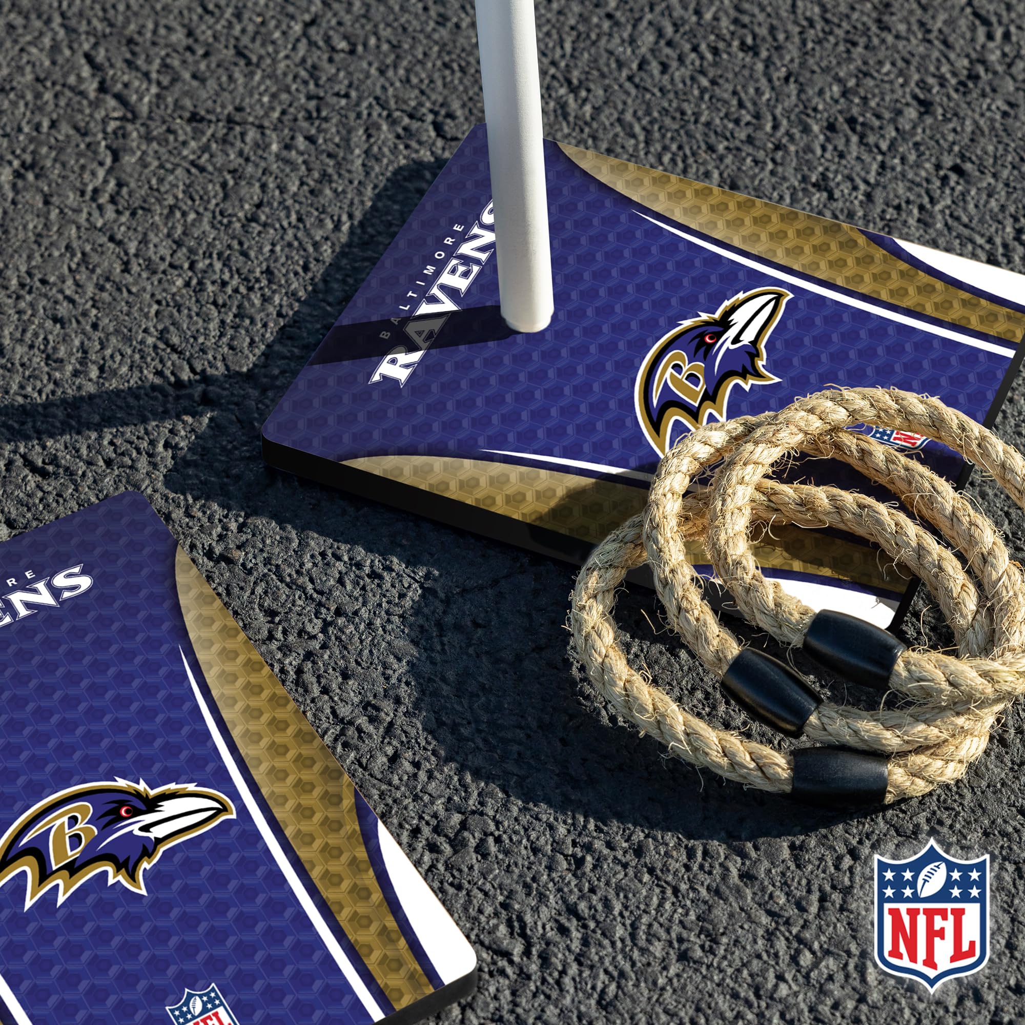 Wild Sports NFL Quoits Set with Direct Print HD Team Graphics – Tailgate Ring Toss Game – Great Gift for Any Football Fan! Ring Toss Family Outdoor Games for The Beach, BBQ, or Tailgate Party - Image 3