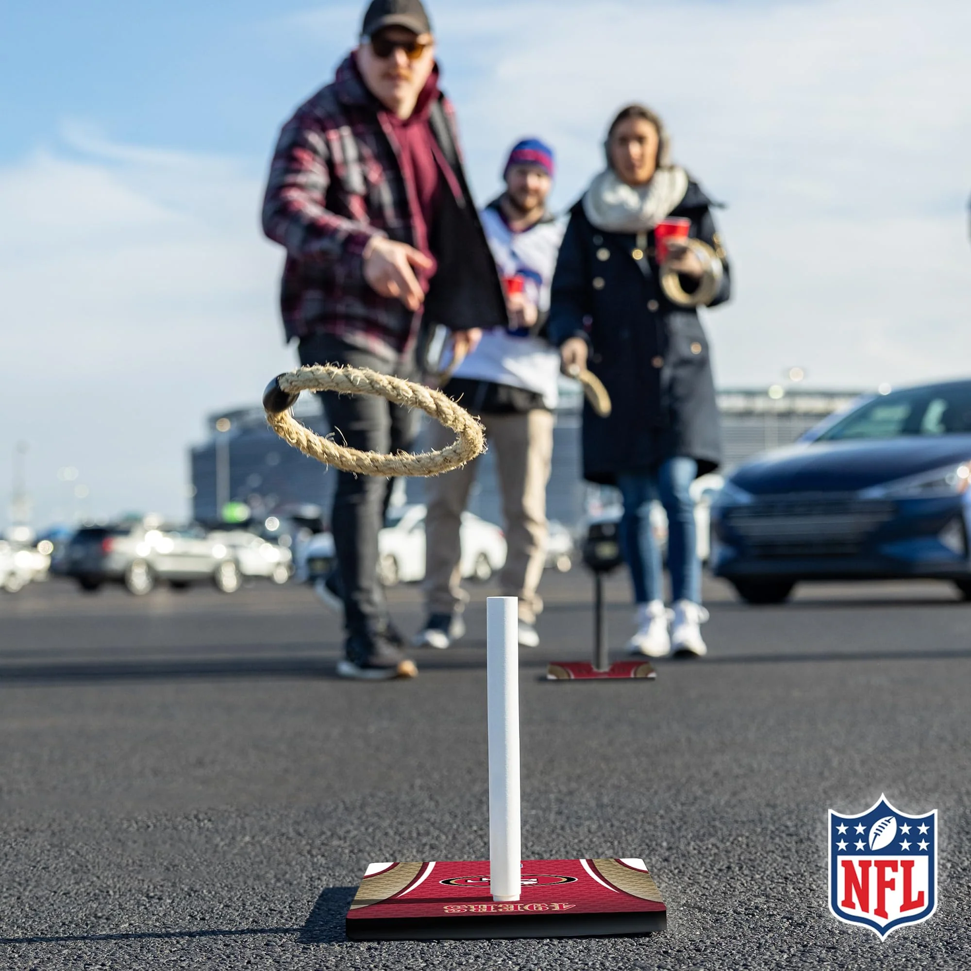 Wild Sports NFL Quoits Set with Direct Print HD Team Graphics – Tailgate Ring Toss Game – Great Gift for Any Football Fan! Ring Toss Family Outdoor Games for The Beach, BBQ, or Tailgate Party - Image 3