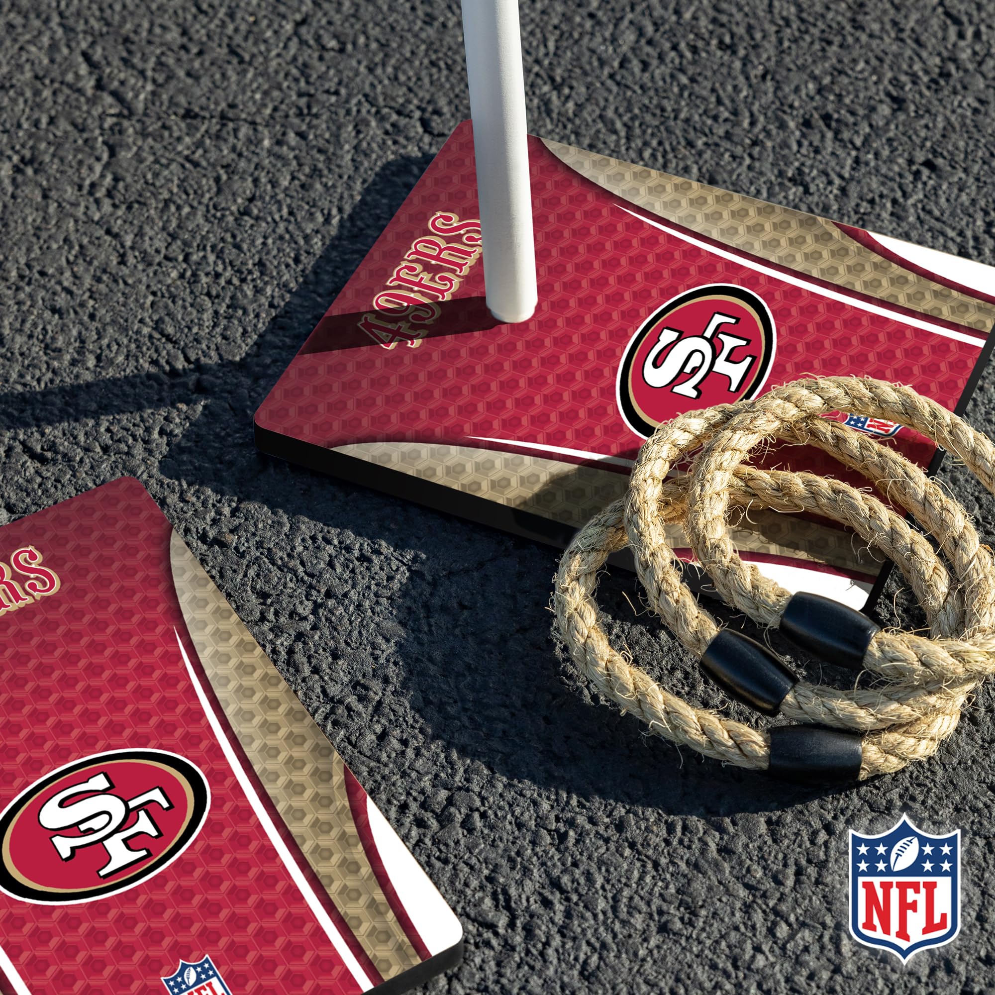 Wild Sports NFL Quoits Set with Direct Print HD Team Graphics – Tailgate Ring Toss Game – Great Gift for Any Football Fan! Ring Toss Family Outdoor Games for The Beach, BBQ, or Tailgate Party - Image 4