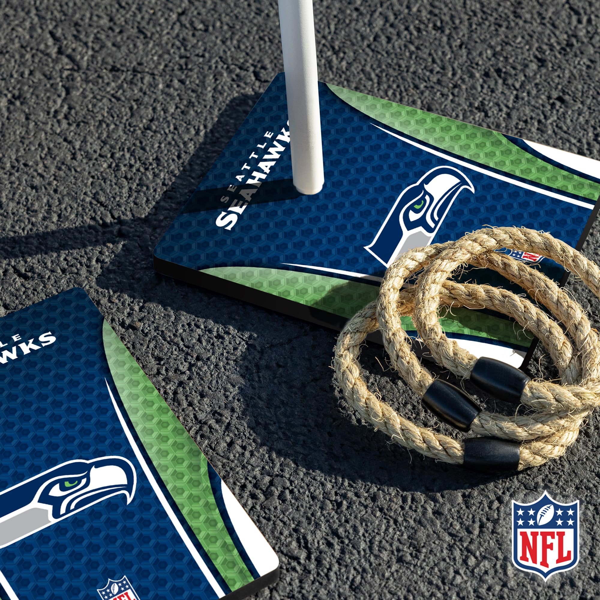 Wild Sports NFL Quoits Set with Direct Print HD Team Graphics – Tailgate Ring Toss Game – Great Gift for Any Football Fan! Ring Toss Family Outdoor Games for The Beach, BBQ, or Tailgate Party - Image 4