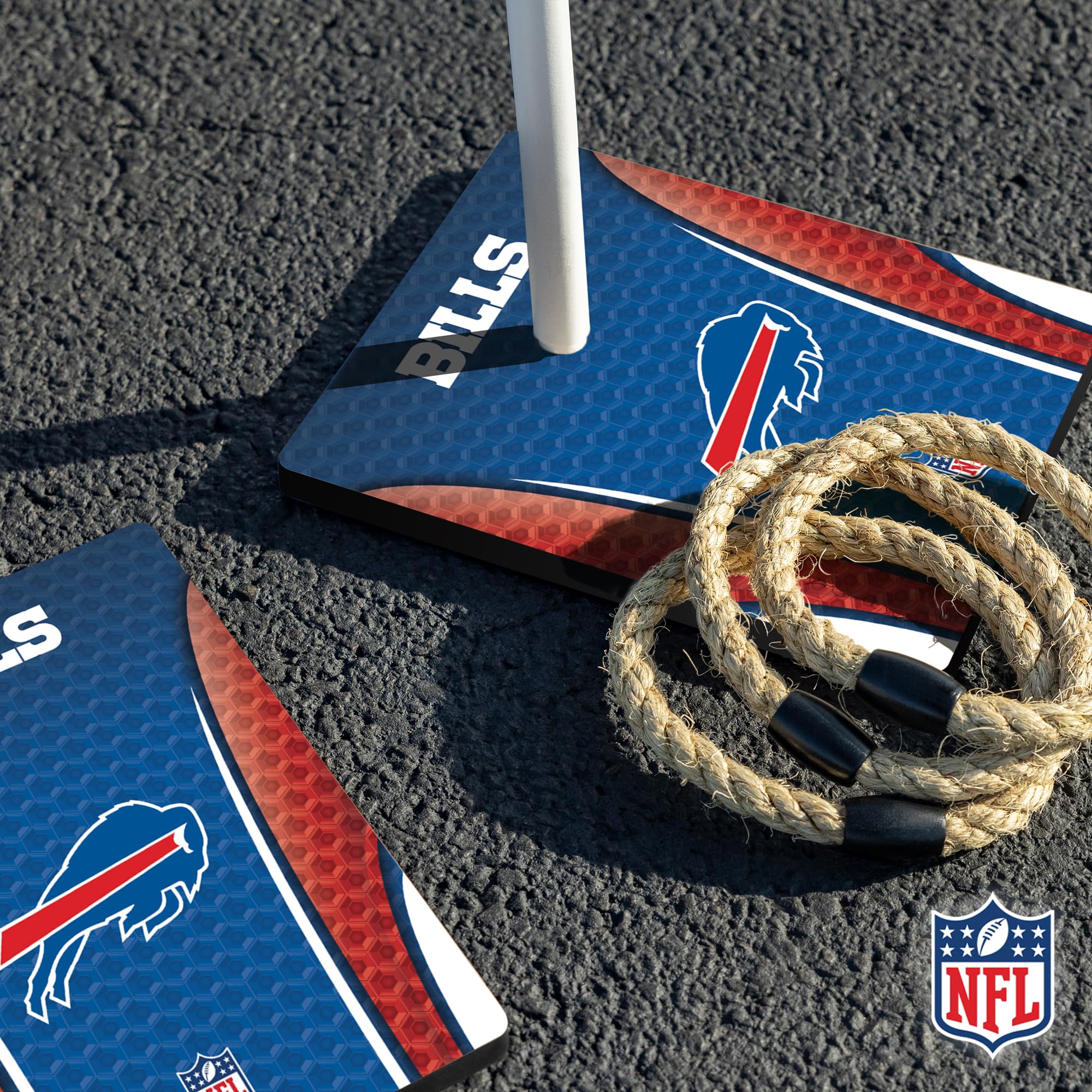 Wild Sports NFL Quoits Set with Direct Print HD Team Graphics – Tailgate Ring Toss Game – Great Gift for Any Football Fan! Ring Toss Family Outdoor Games for The Beach, BBQ, or Tailgate Party - Image 4