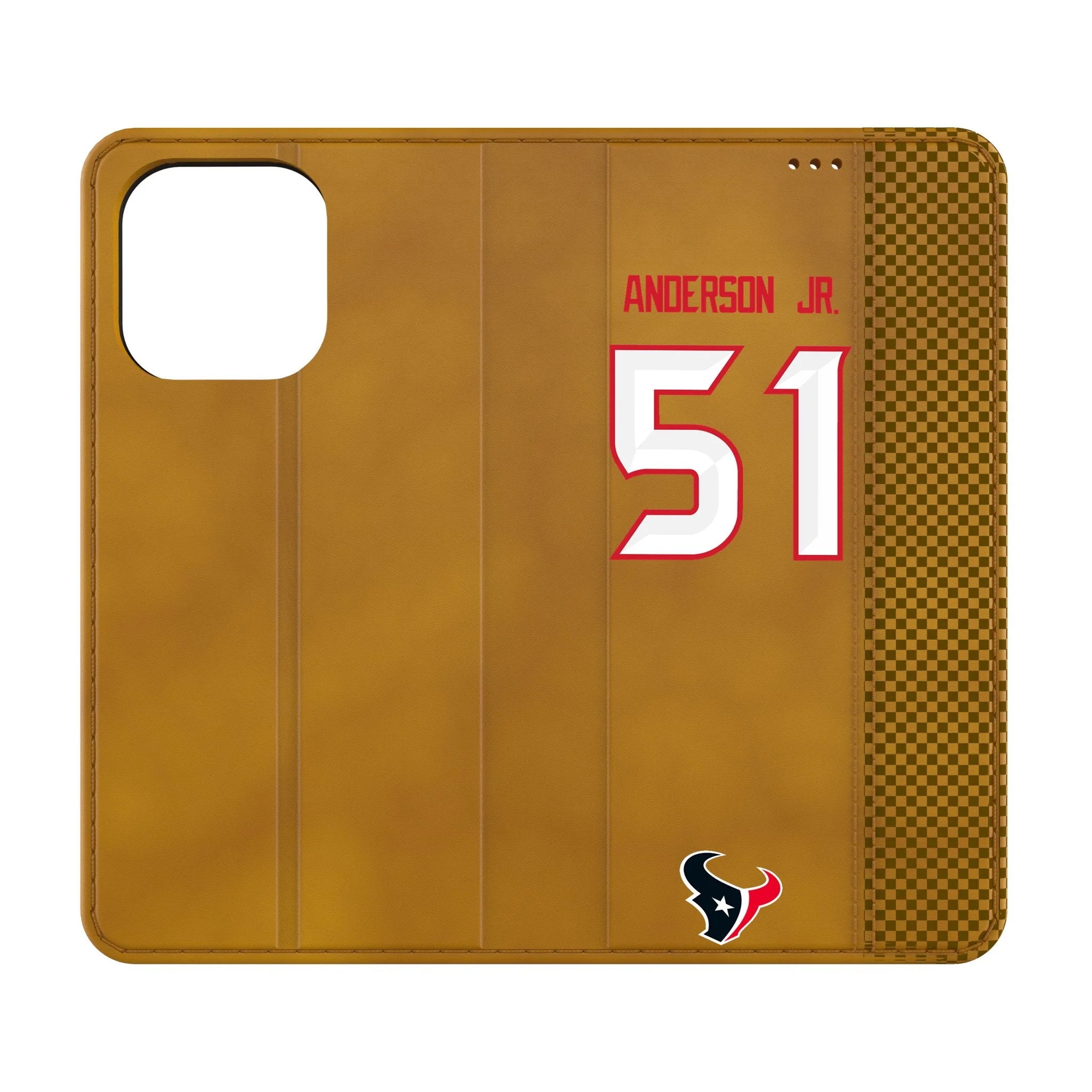 Will Anderson Jr. Houston Texans 51 Game Tactic Folio Phone Case for Apple iPhone