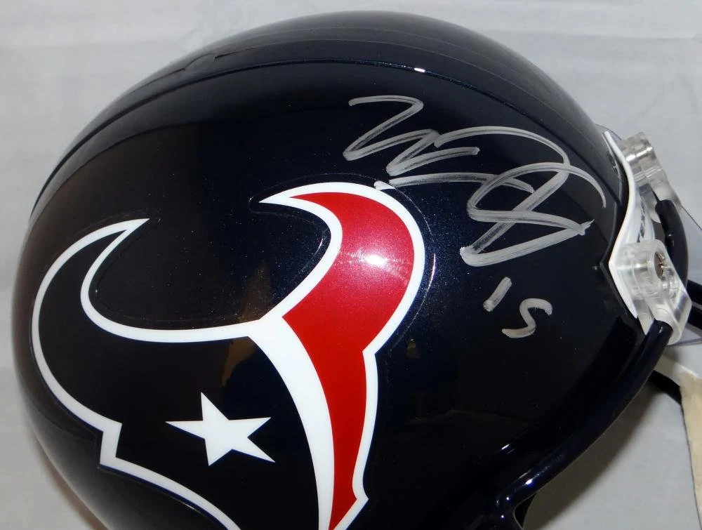 Will Fuller Autographed Houston Texans Full Size Helmet- JSA Witnessed Auth - Image 2