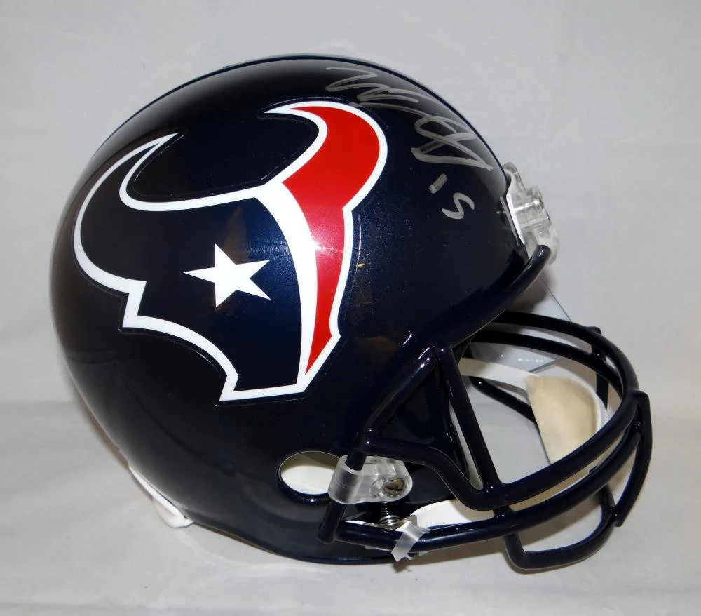 Will Fuller Autographed Houston Texans Full Size Helmet- JSA Witnessed Auth - Image 3