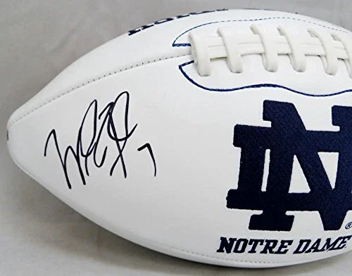 Will Fuller Autographed Notre Dame Fighting Irish Logo Football- JSA W Auth - Image 2