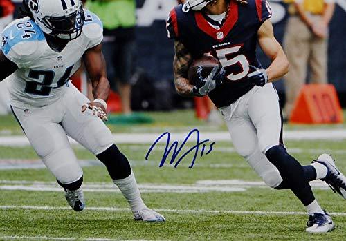 Will Fuller Autographed Texans 16x20 Running vs Titans Photo- JSA W Auth Blue - Image 2